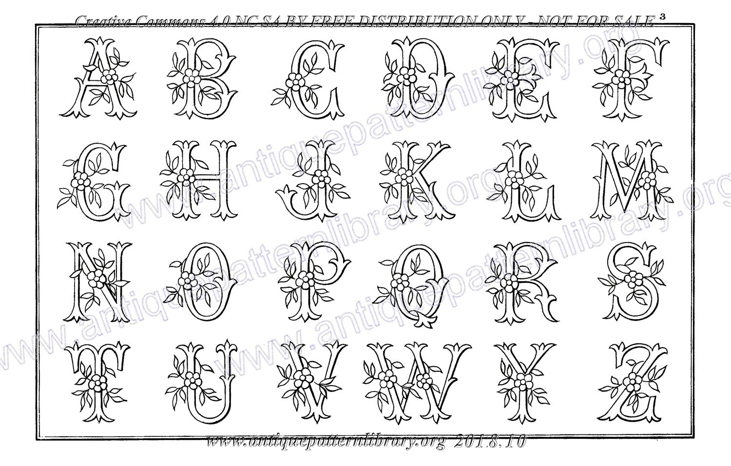 B-YS092 Alphabets Varies