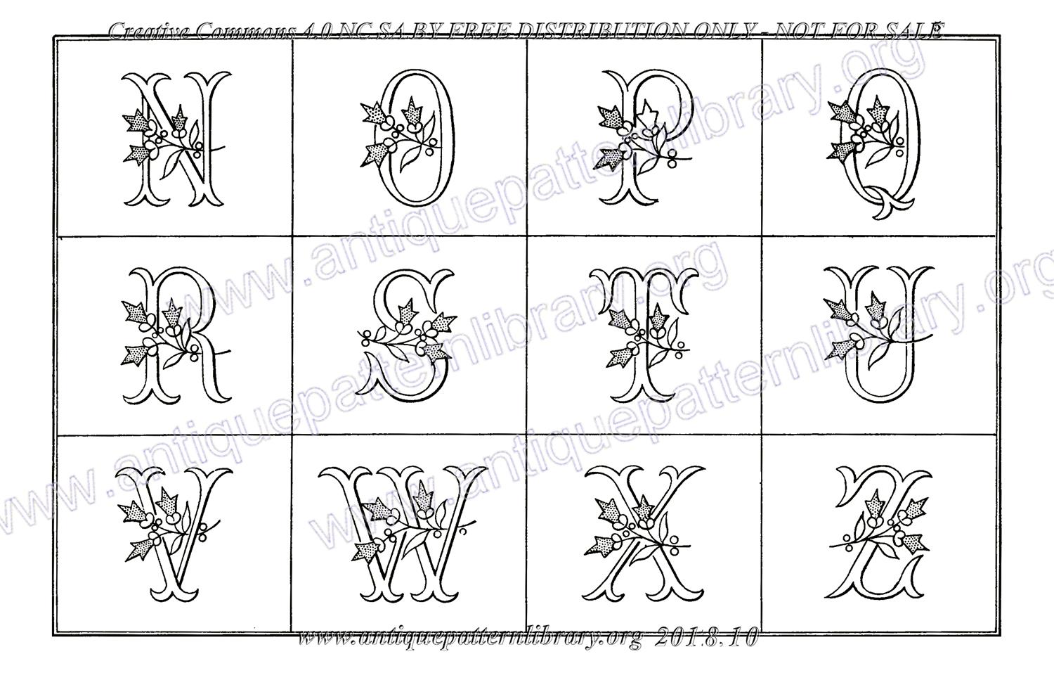 B-YS092 Alphabets Varies