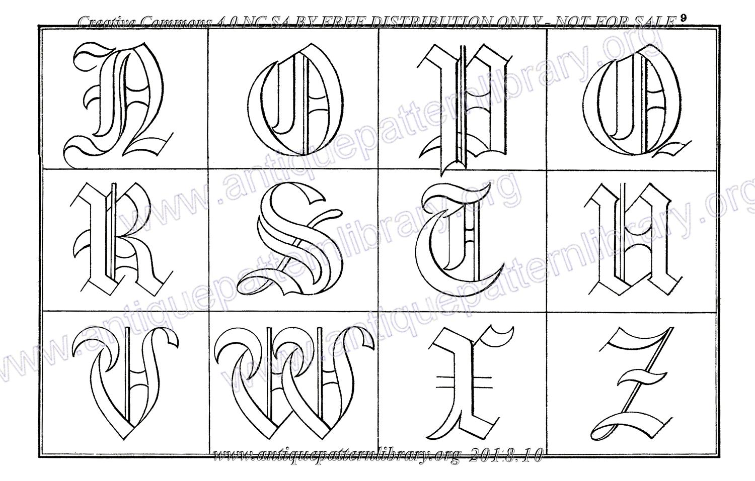 B-YS092 Alphabets Varies