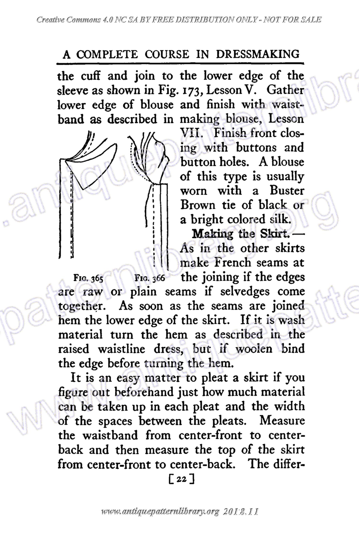 B-YS103 Complete Course in Dressmaking in Twelve Lessons: