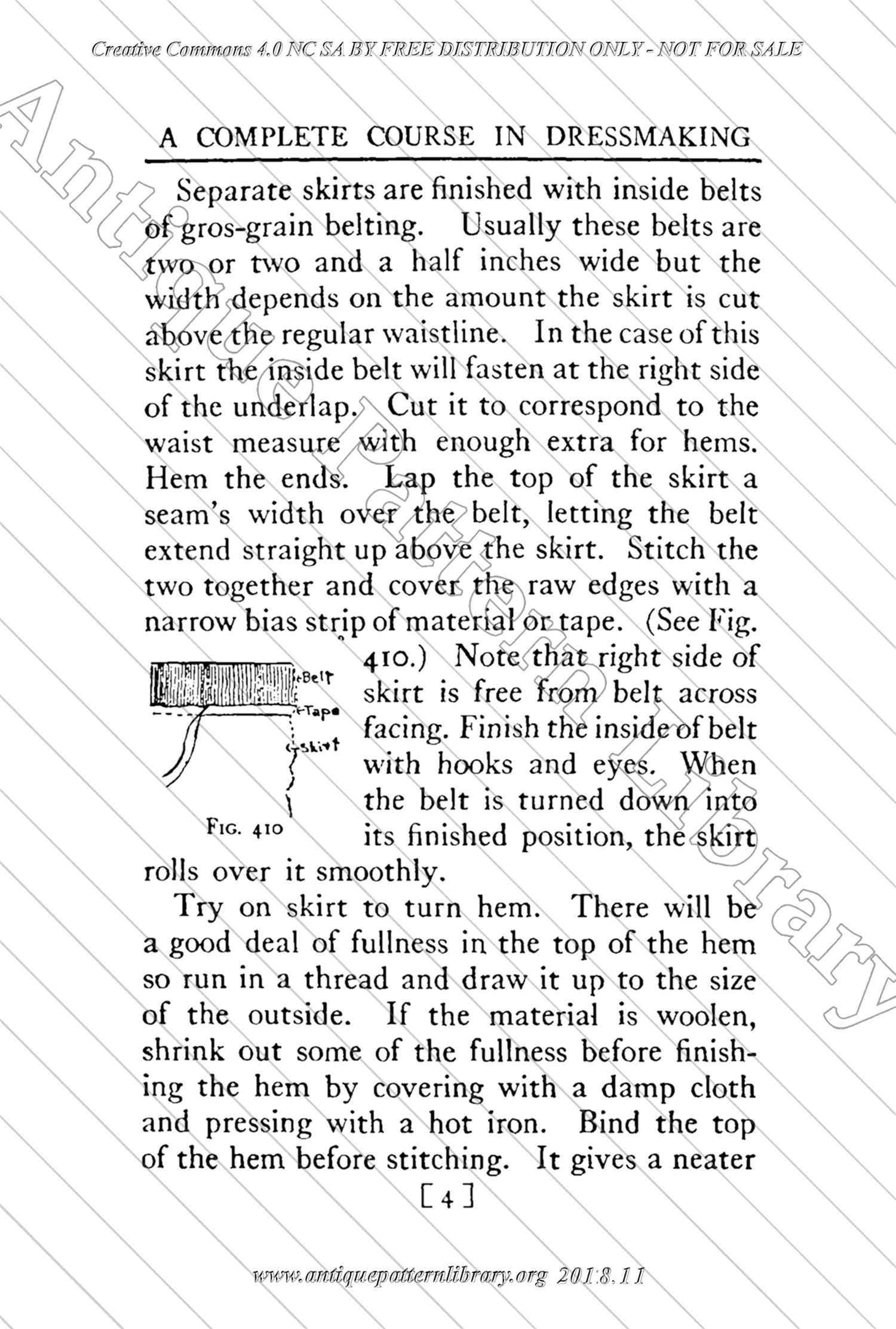 B-YS104 Complete Course in Dressmaking in Twelve Lessons: