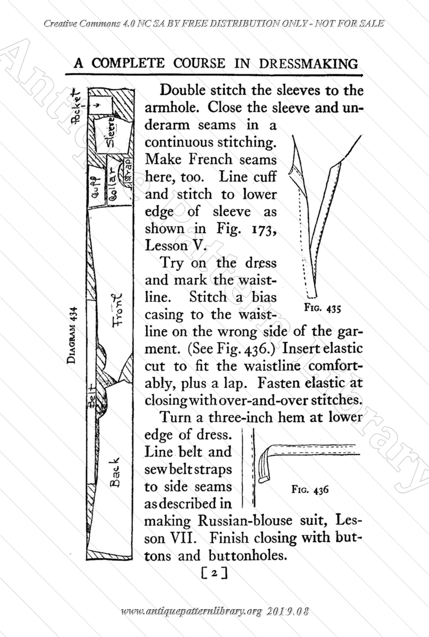 B-YS105 Complete Course in Dressmaking in Twelve Lessons: