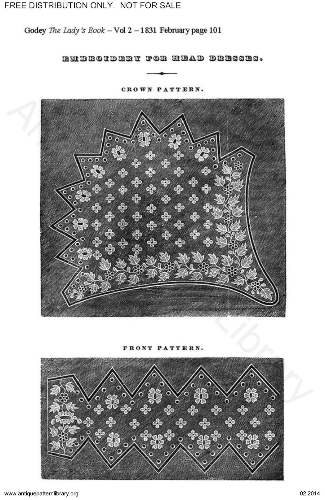 C-HW002 Godey's needlework patterns 