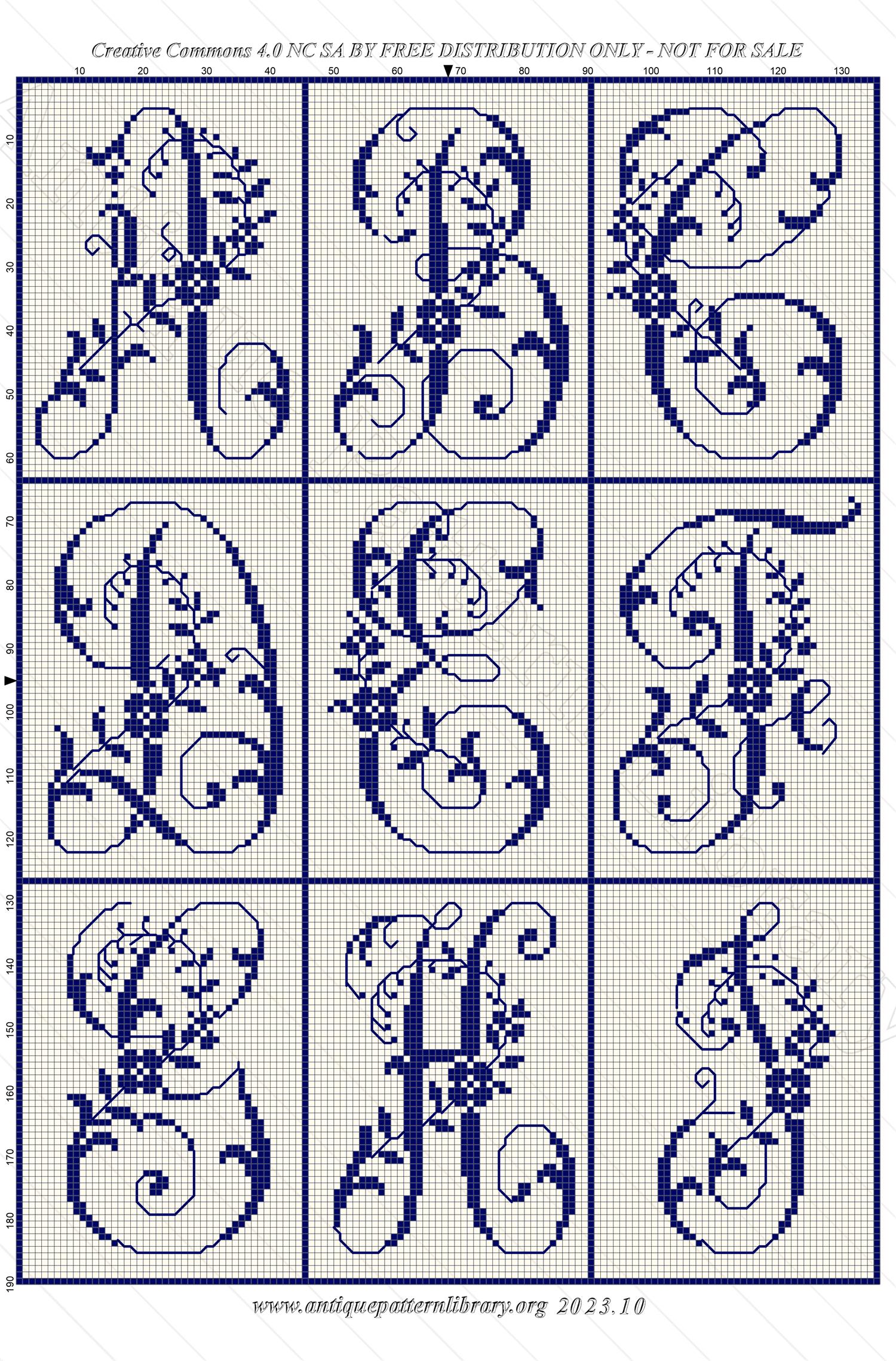 C-PR005 Dessins de Broderies