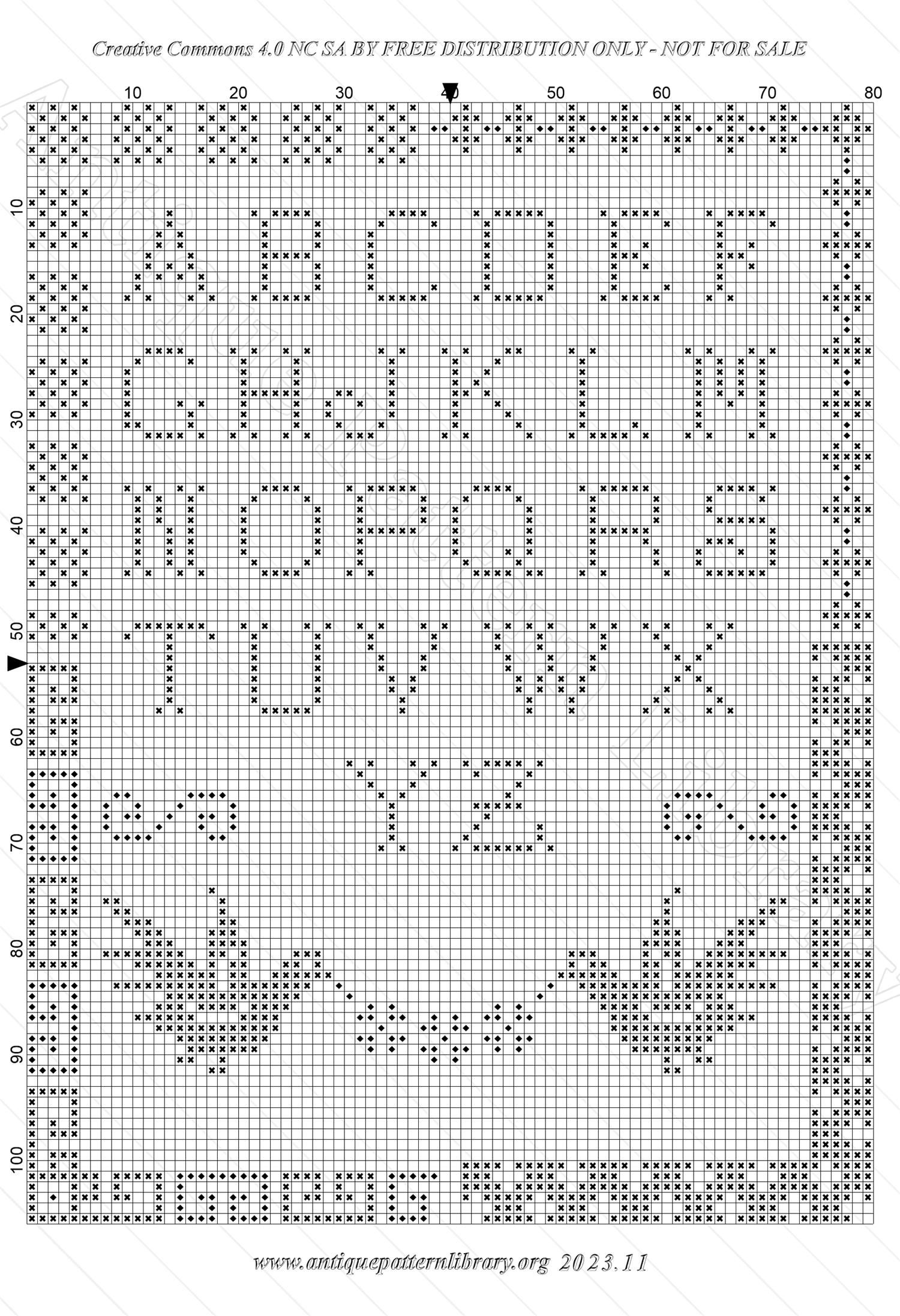 C-PR021 Alphabets et Motifs au Point de Croix