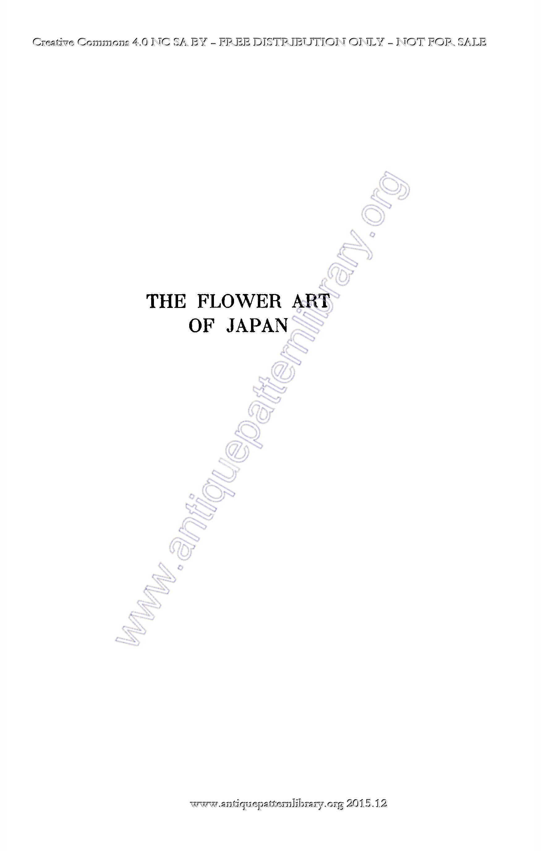 C-SW011 Flower Art of Japan, The