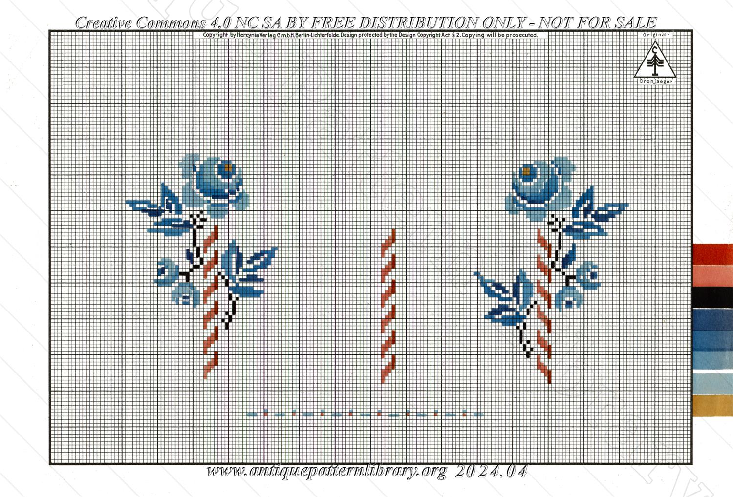 C-YS035 Two handpainted flowers