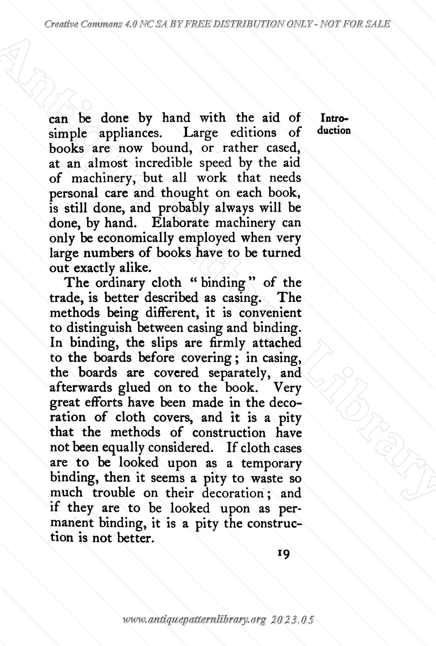 C-YS345 Bookbinding, and the Care of Books