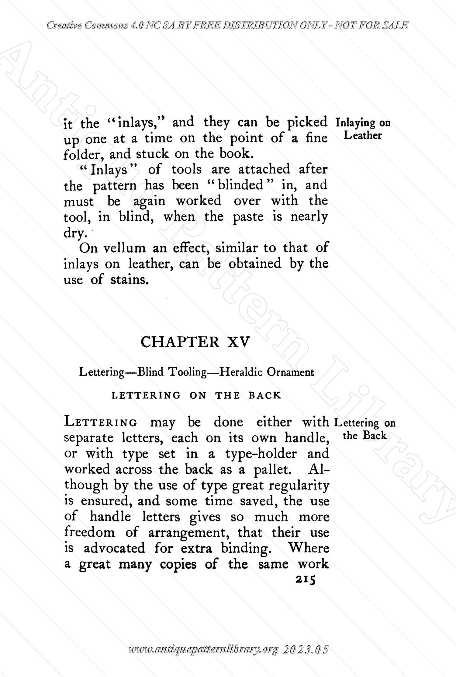 C-YS345 Bookbinding, and the Care of Books