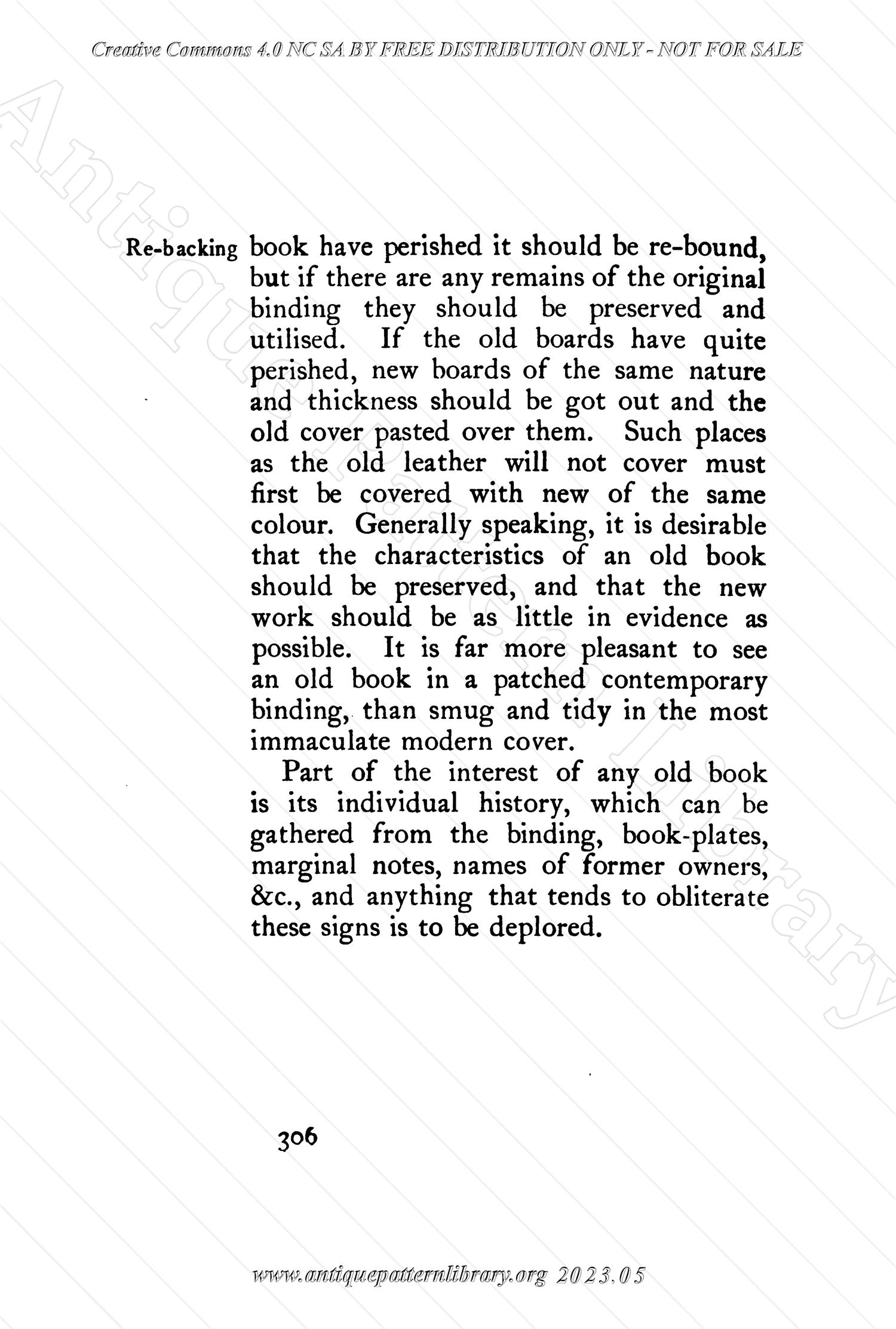 C-YS345 Bookbinding, and the Care of Books