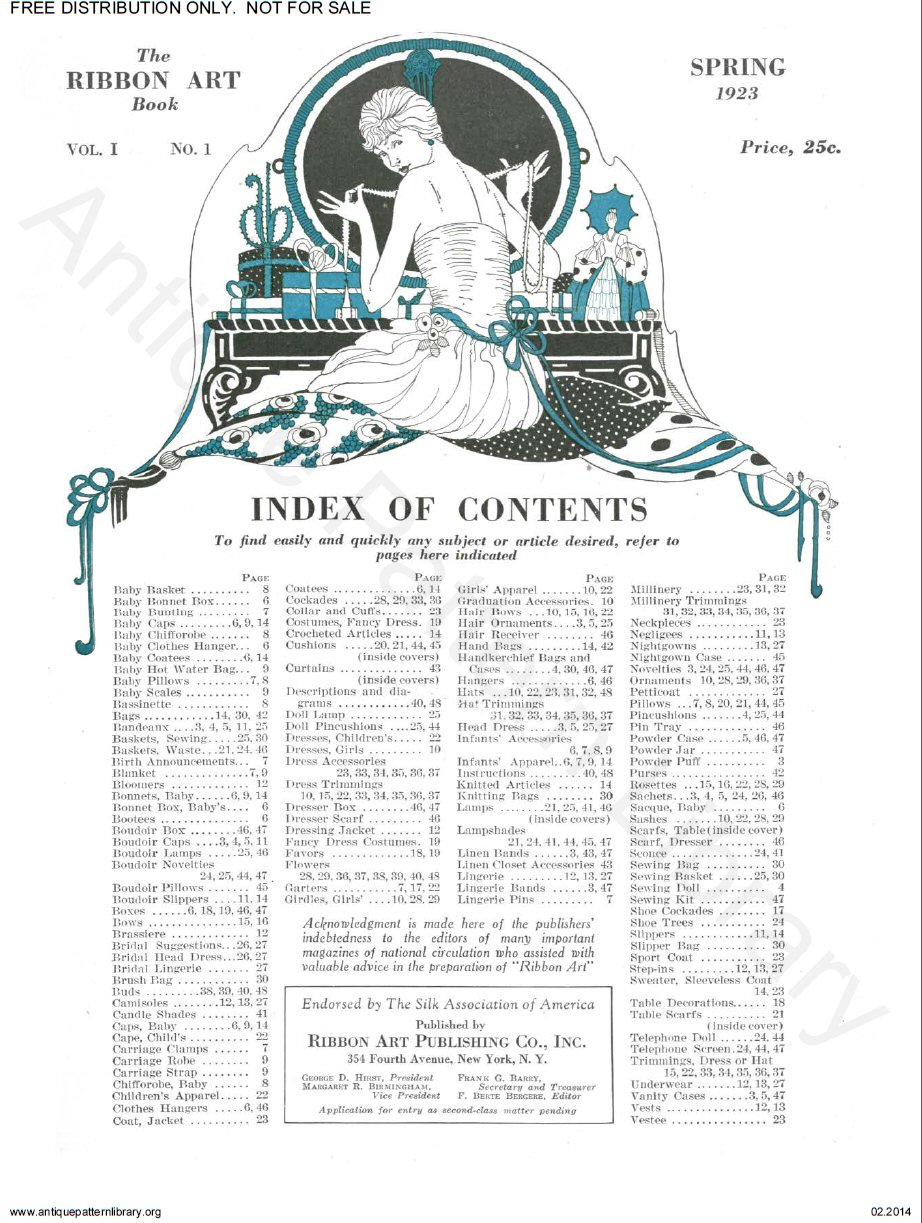 Index of Contents