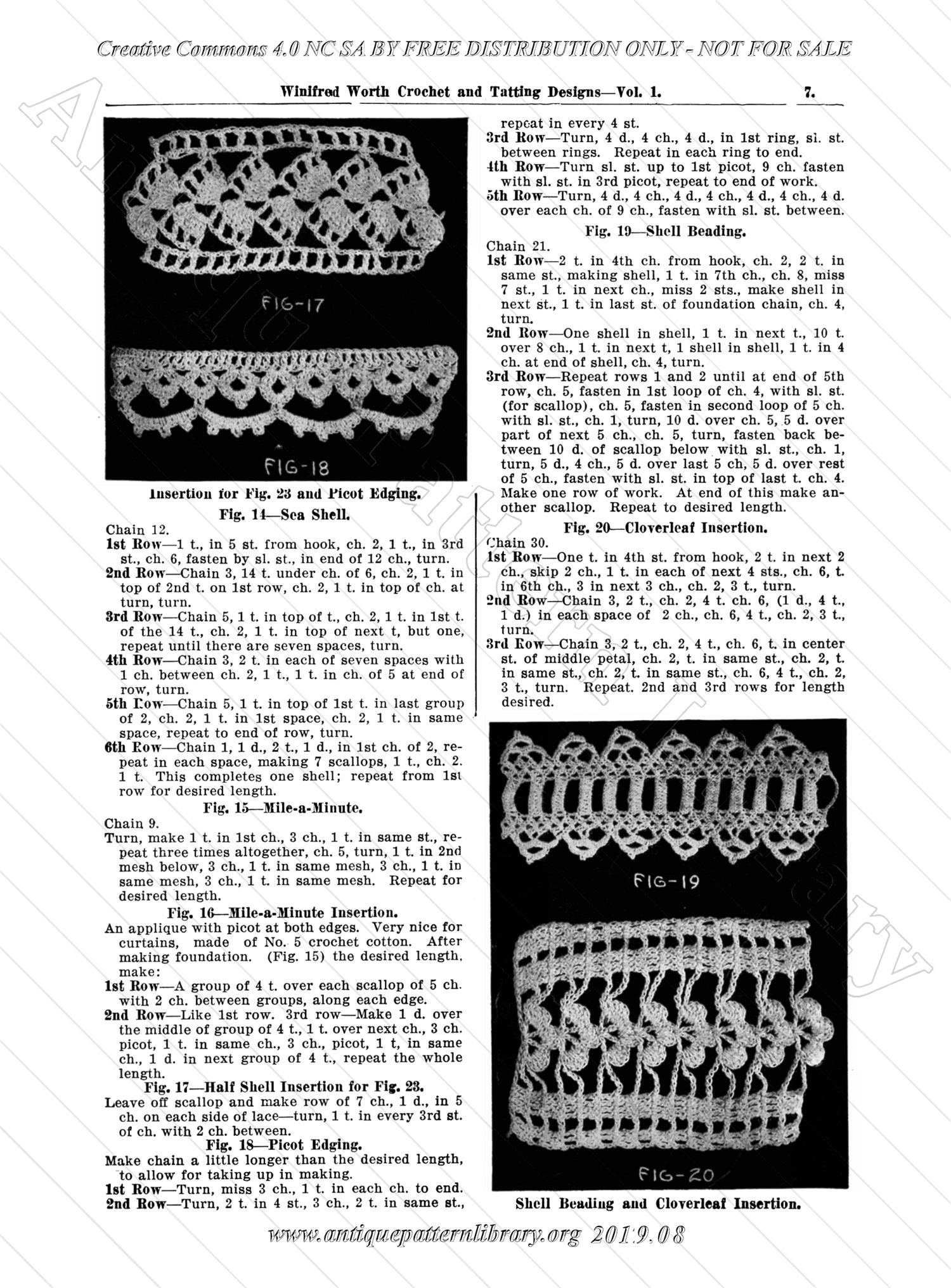 D-ME001 Crochet and Tatting Designs with Instructions