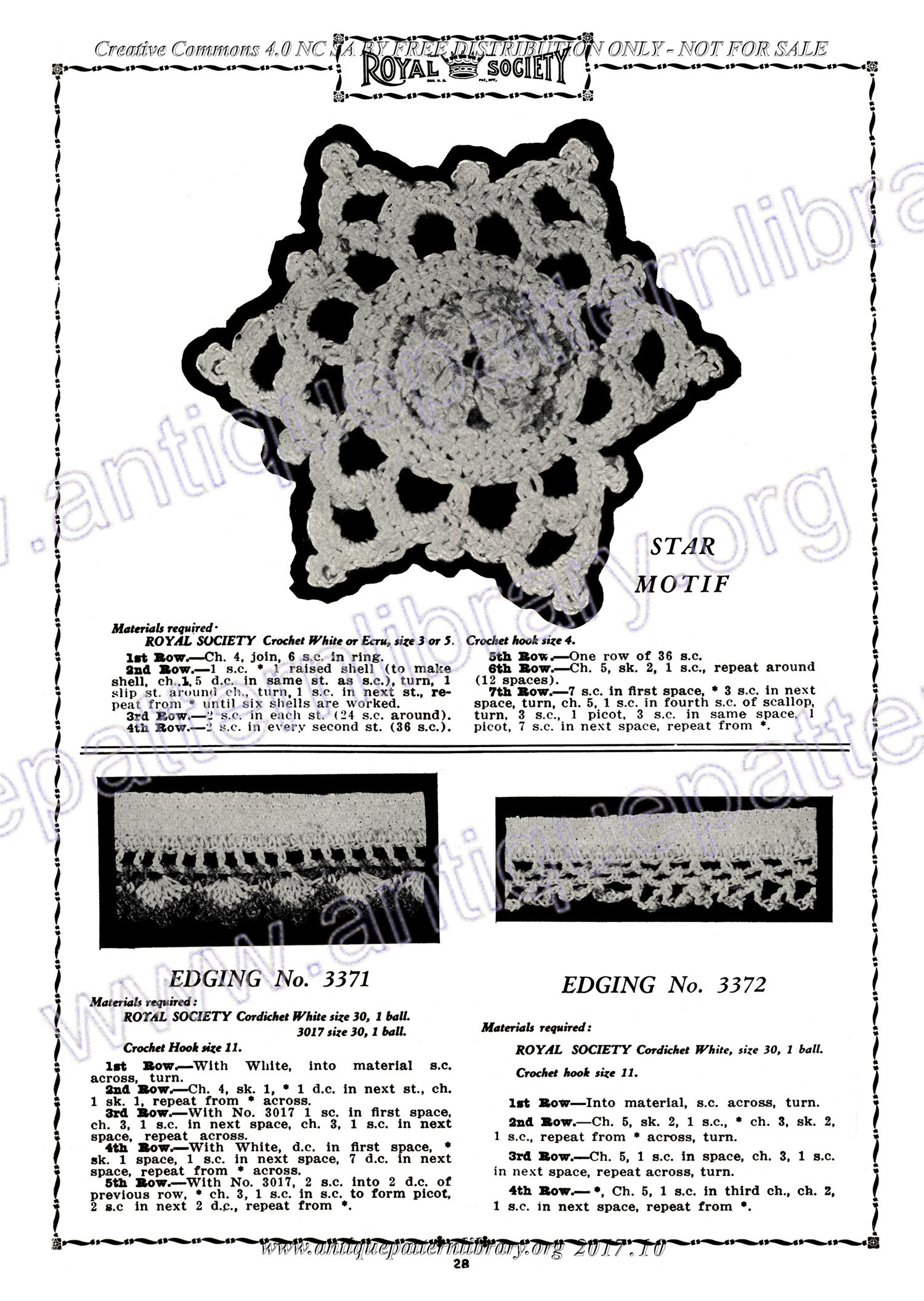 D-SW011 Royal Society Crochet No. 14 Knitting