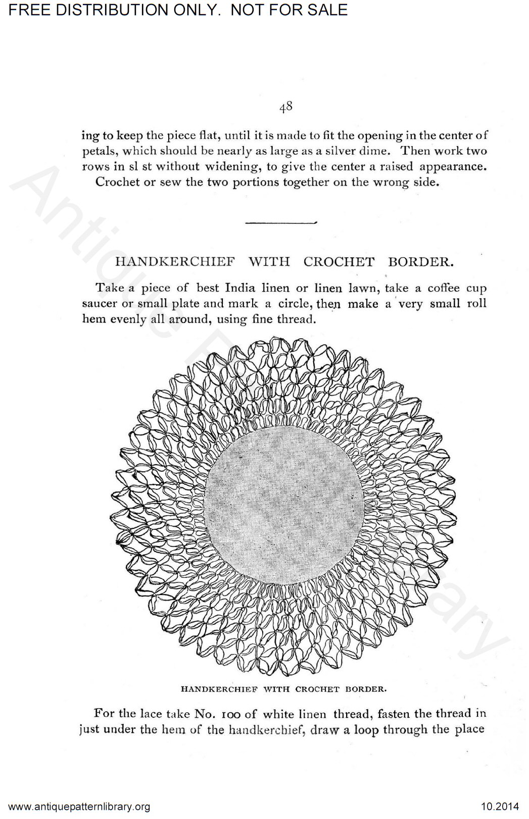 E-AK001 Priscilla Crochet Work