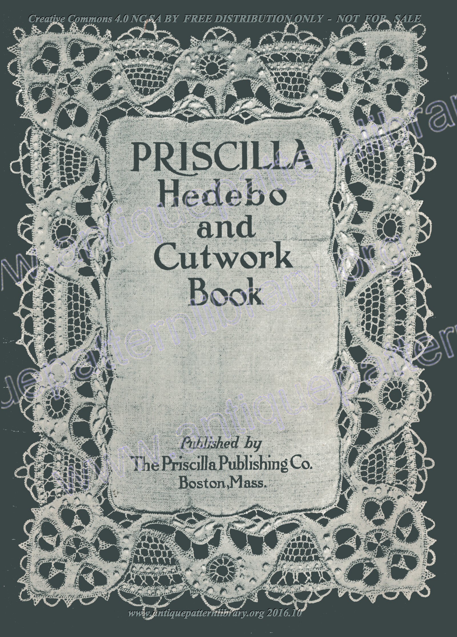 E-CL008 Priscilla Hedebo and Cutwork Book