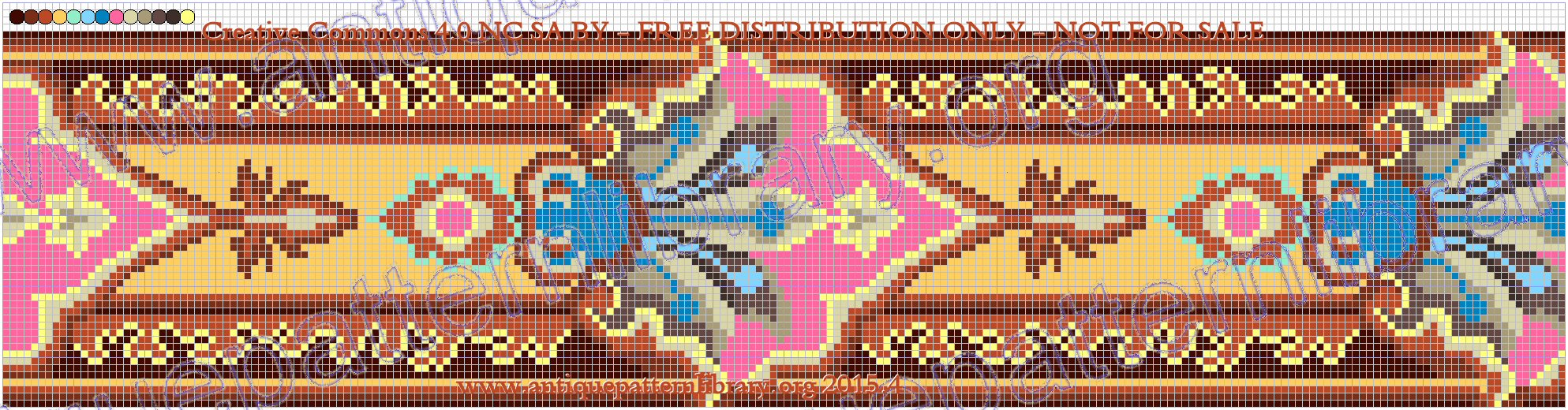 E-CW002 Antique French Needlepoint Embroidery