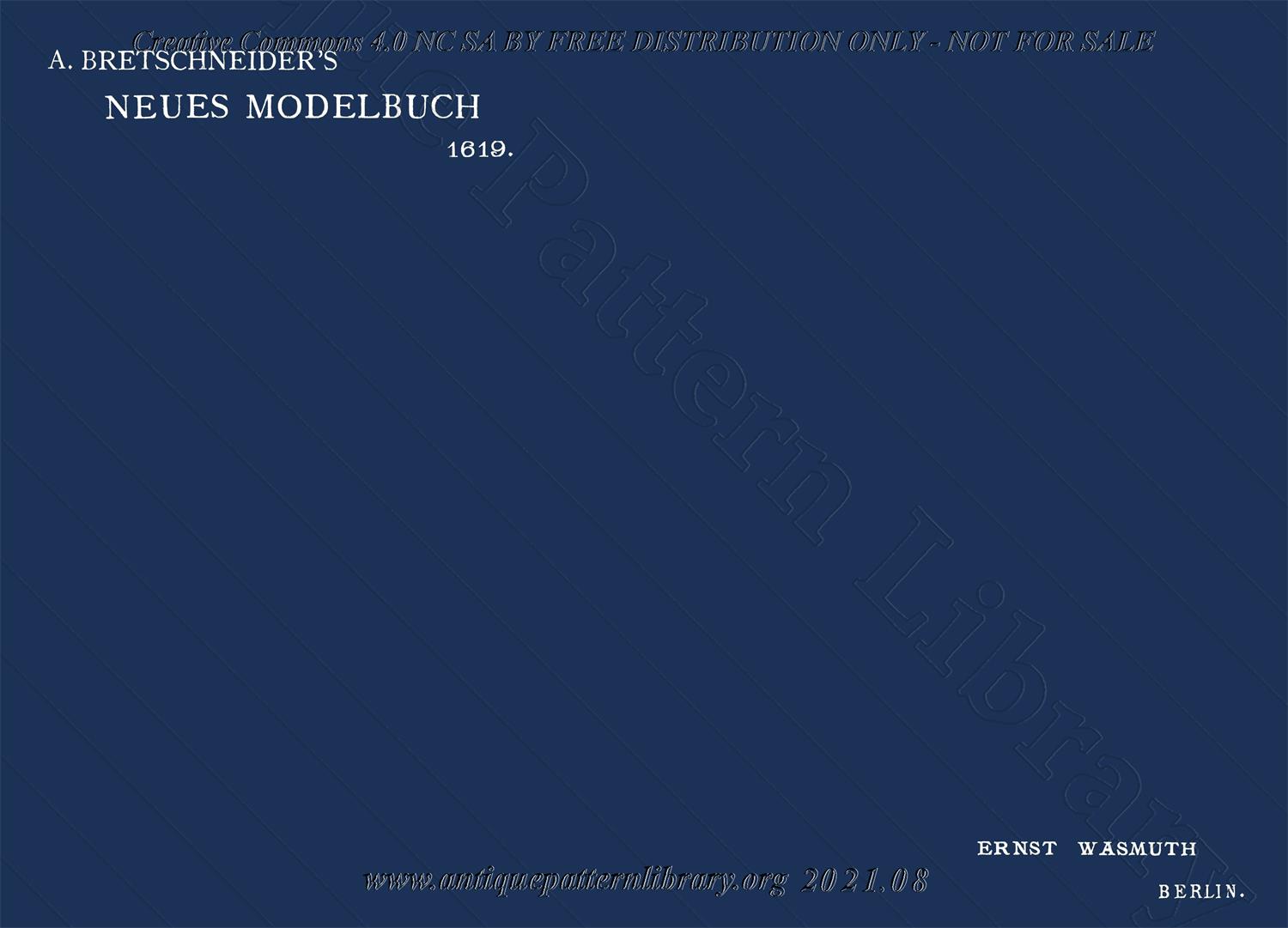 E-WM050 A. Bretschneider's Neues Modelbuch