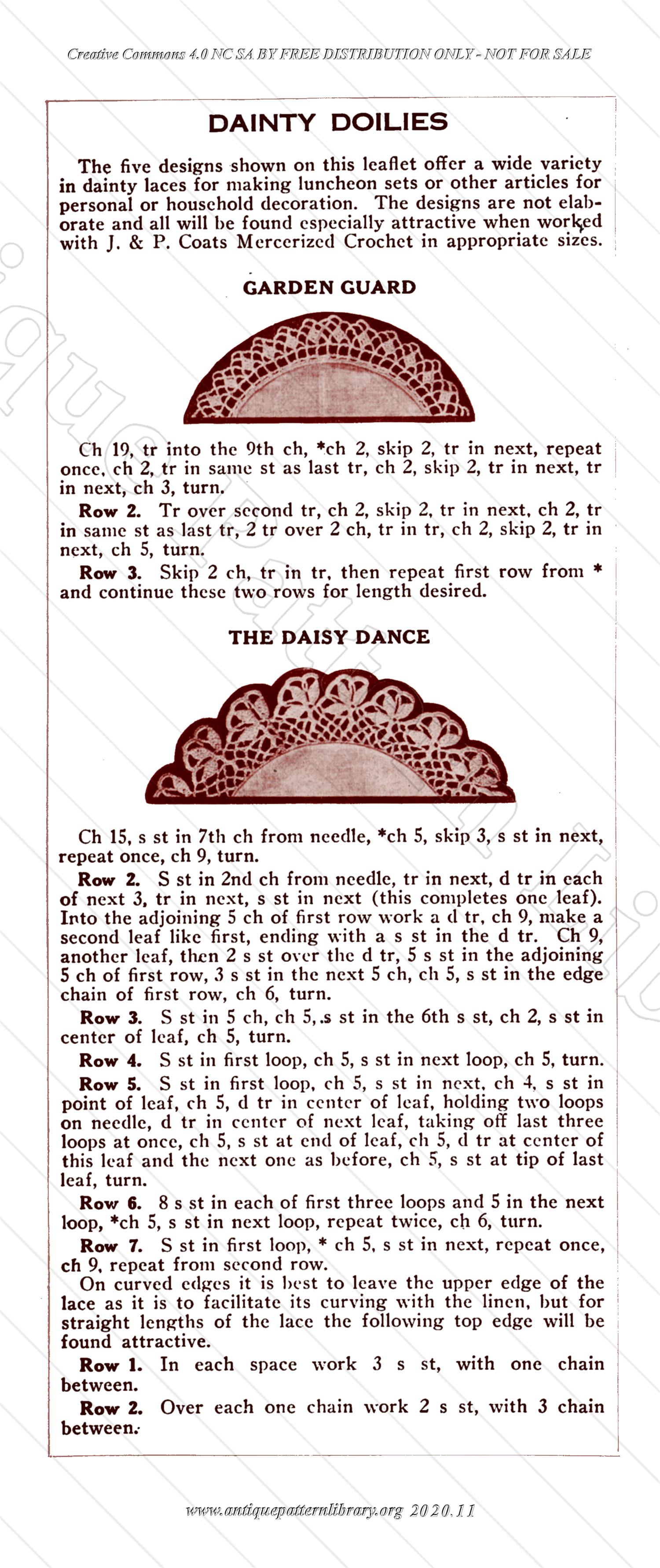 E-WM063 Dainty Doilies with Clever Crochet Edges