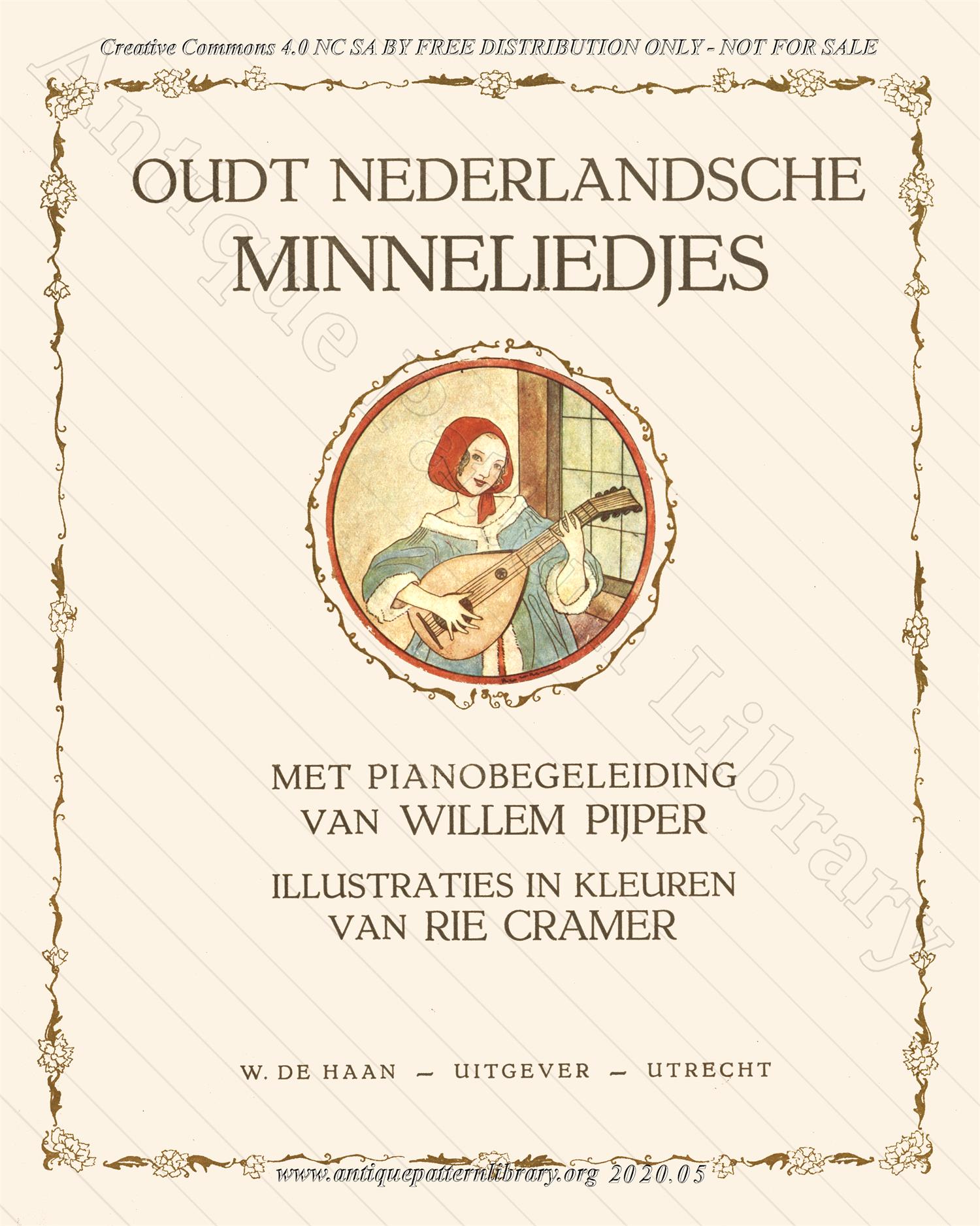 E-WM283 Oudt Nederlandsche Minneliedjes