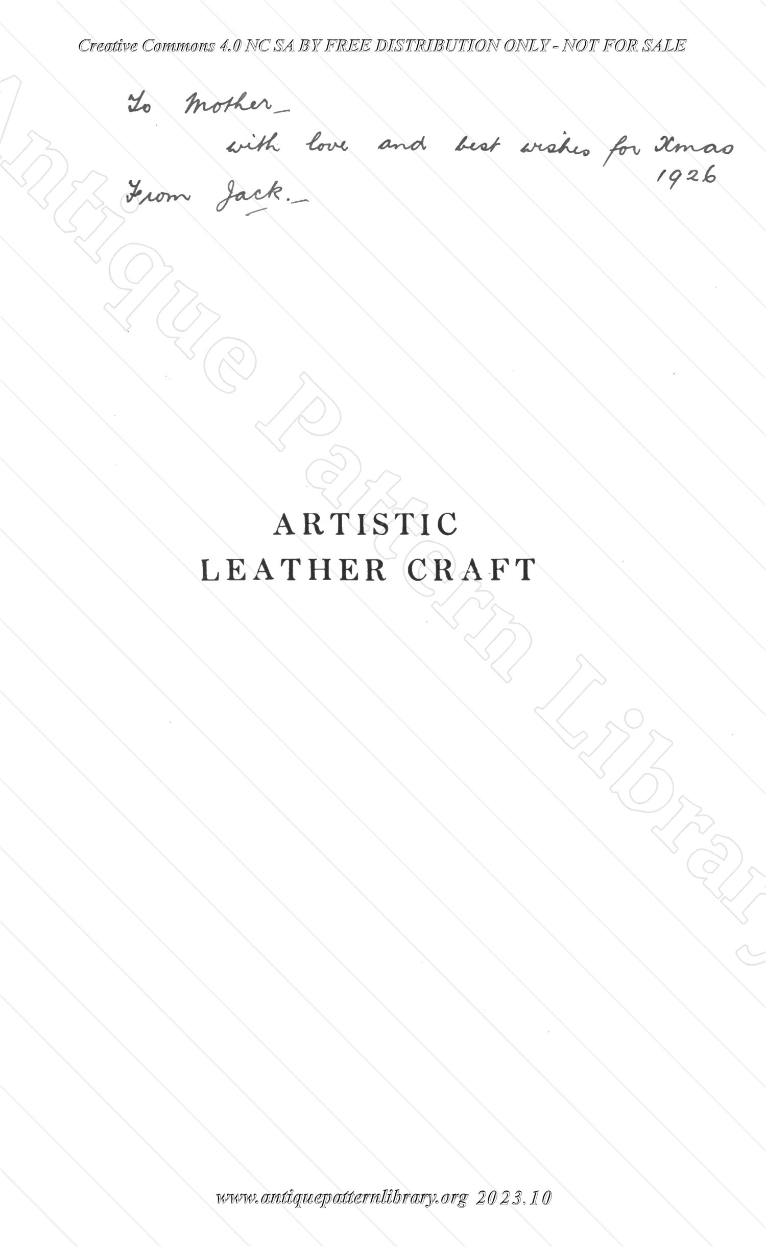 E-YS034 Artistic Leather Craft