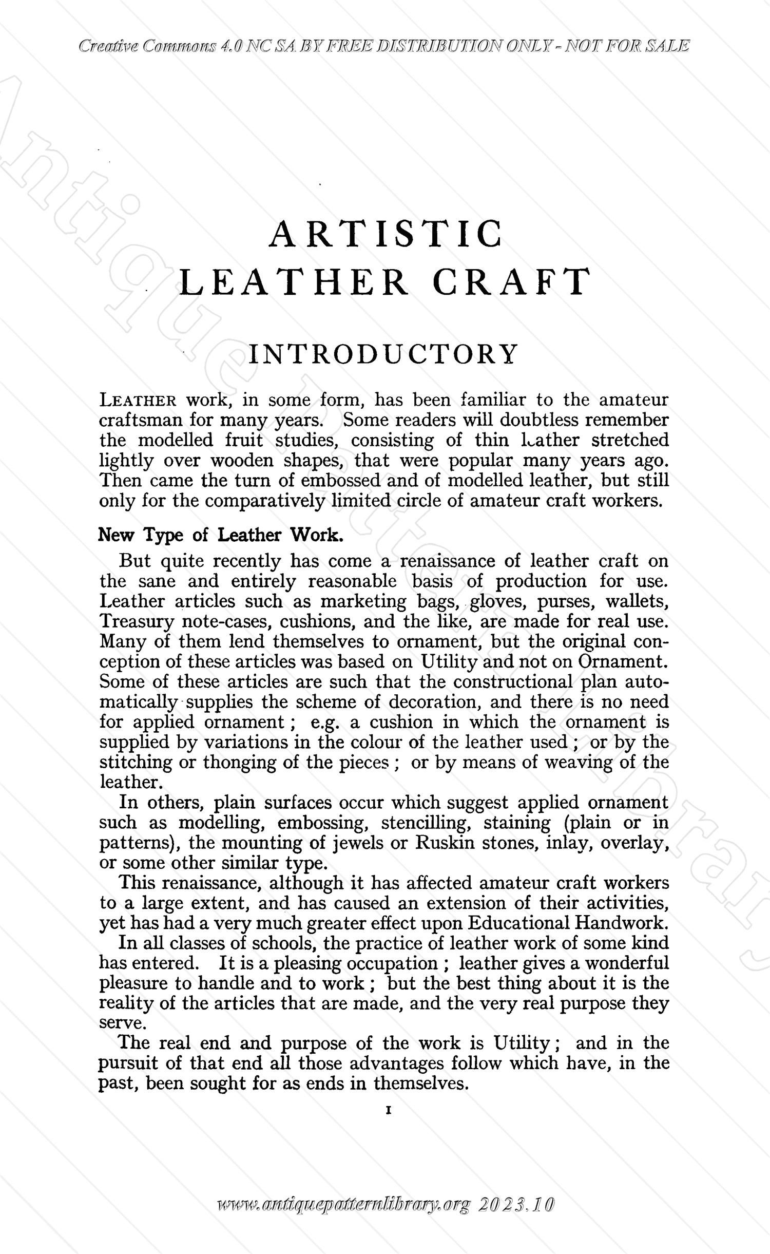 E-YS034 Artistic Leather Craft