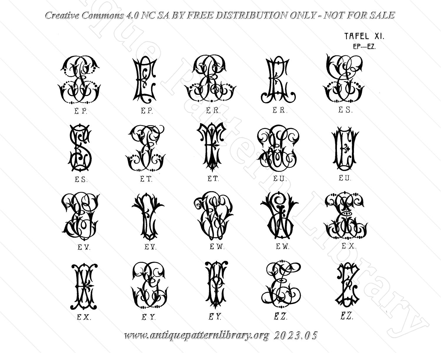 E-YS037 Monogrammbuch