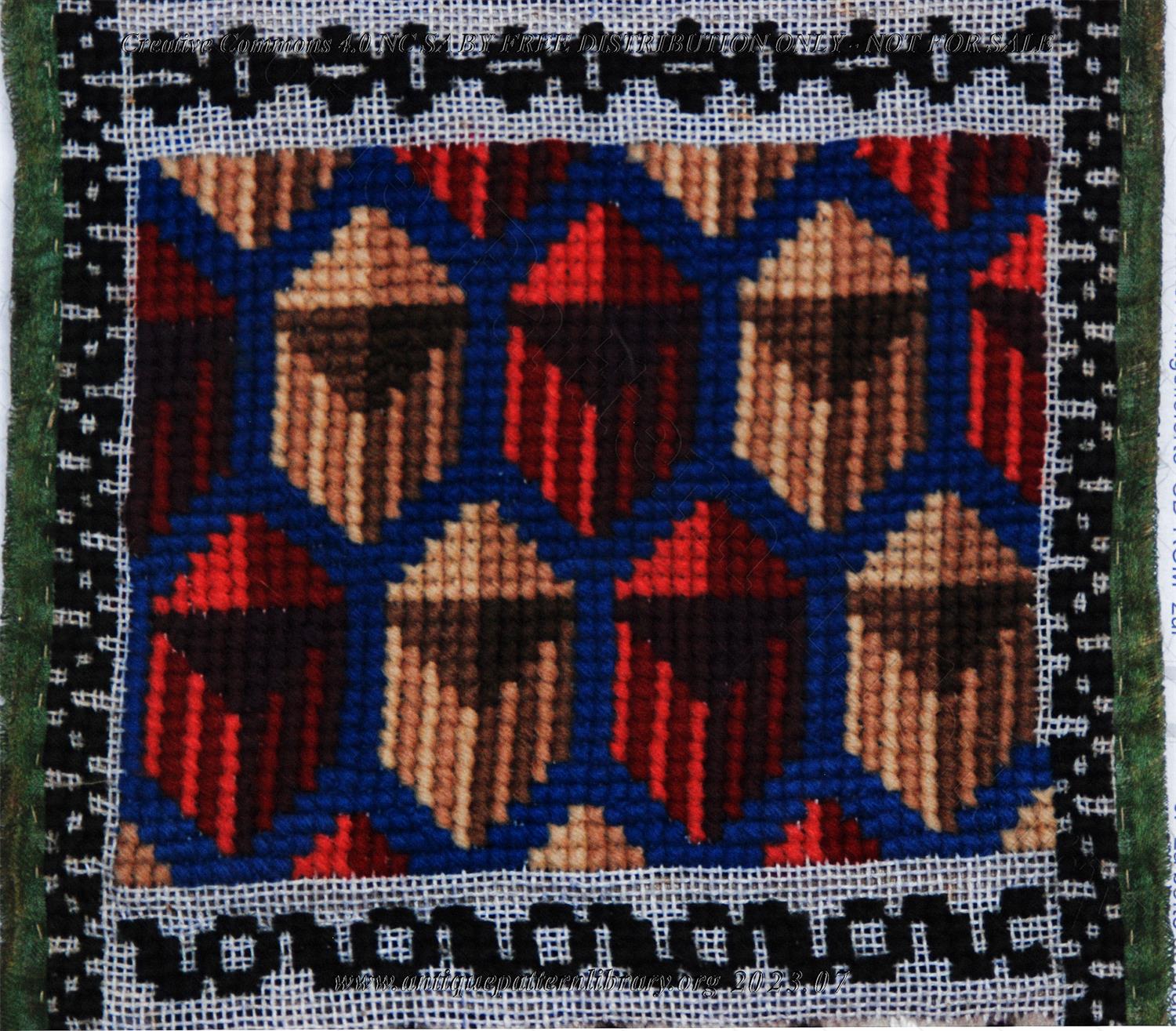 F-EL001 Berlin woolwork band sampler