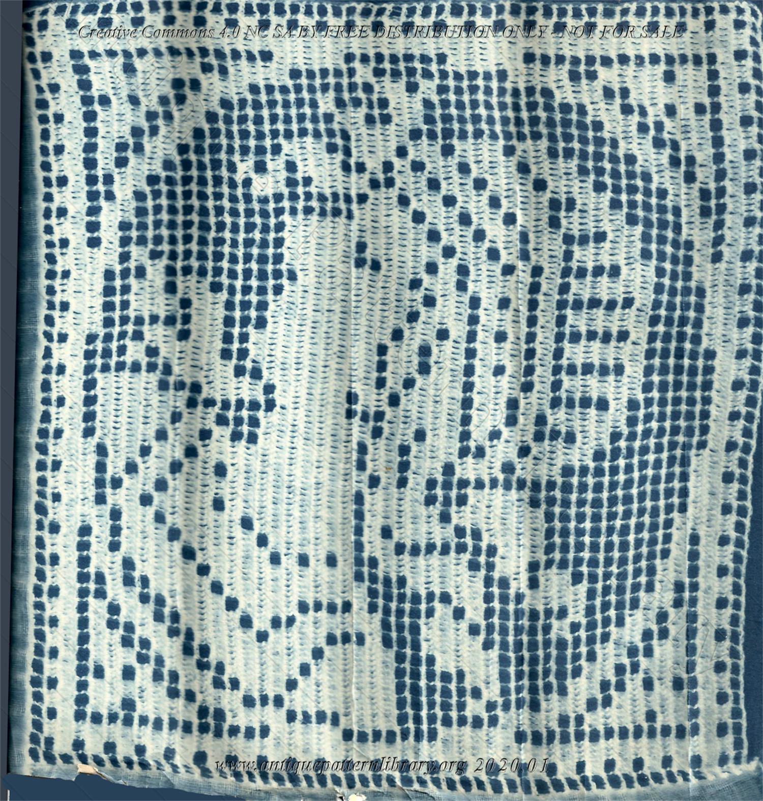 F-IS007 Blueprint of a crochet motif