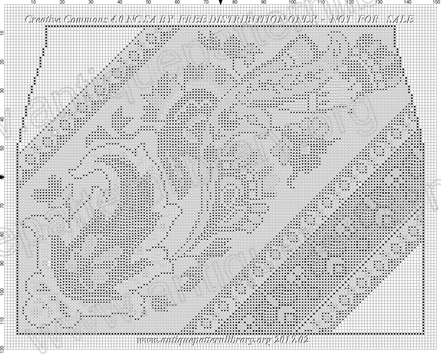 F-IS027 Handpainted embroidery pattern for a purse.
