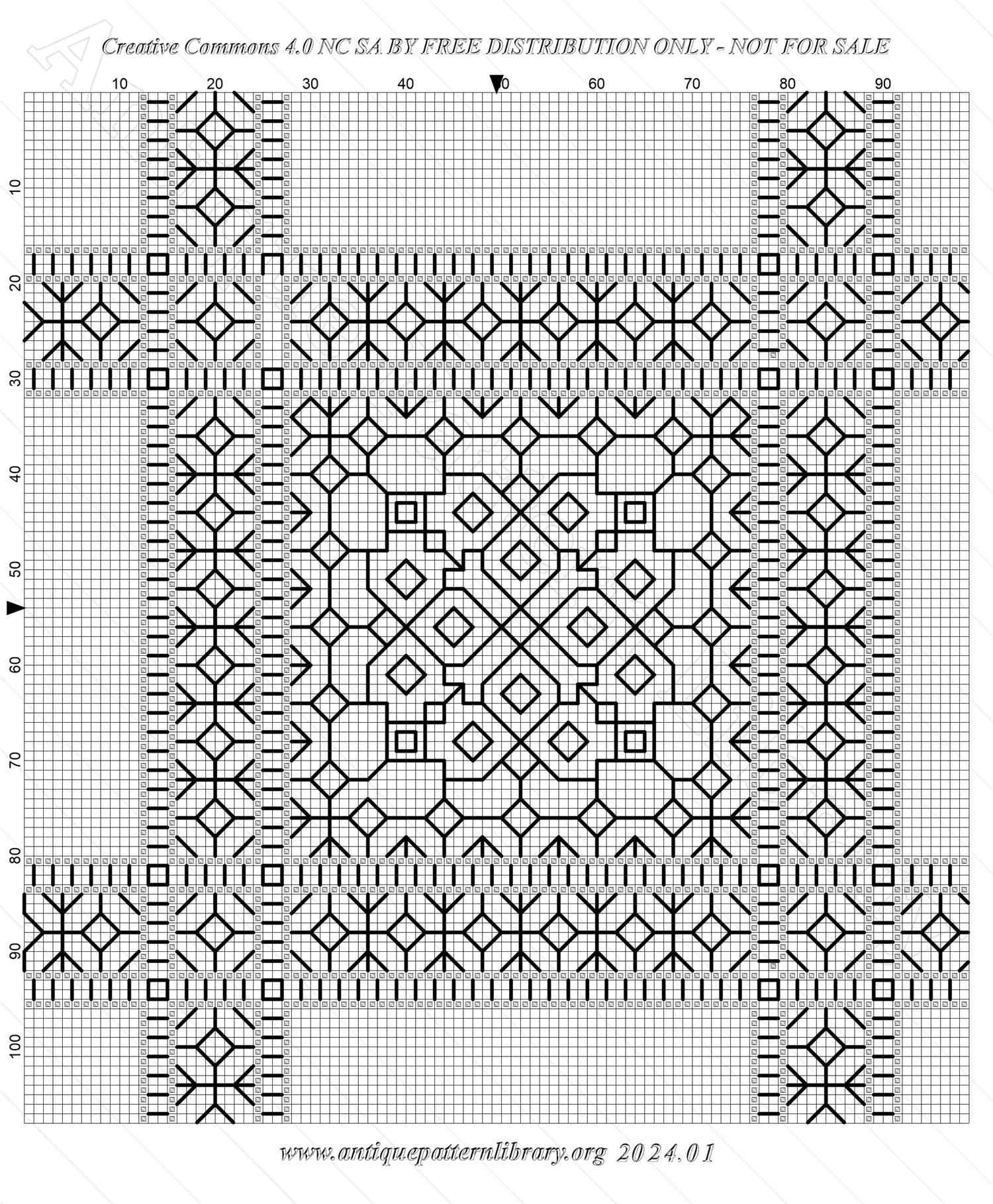 F-IS028 Drawn thread pattern