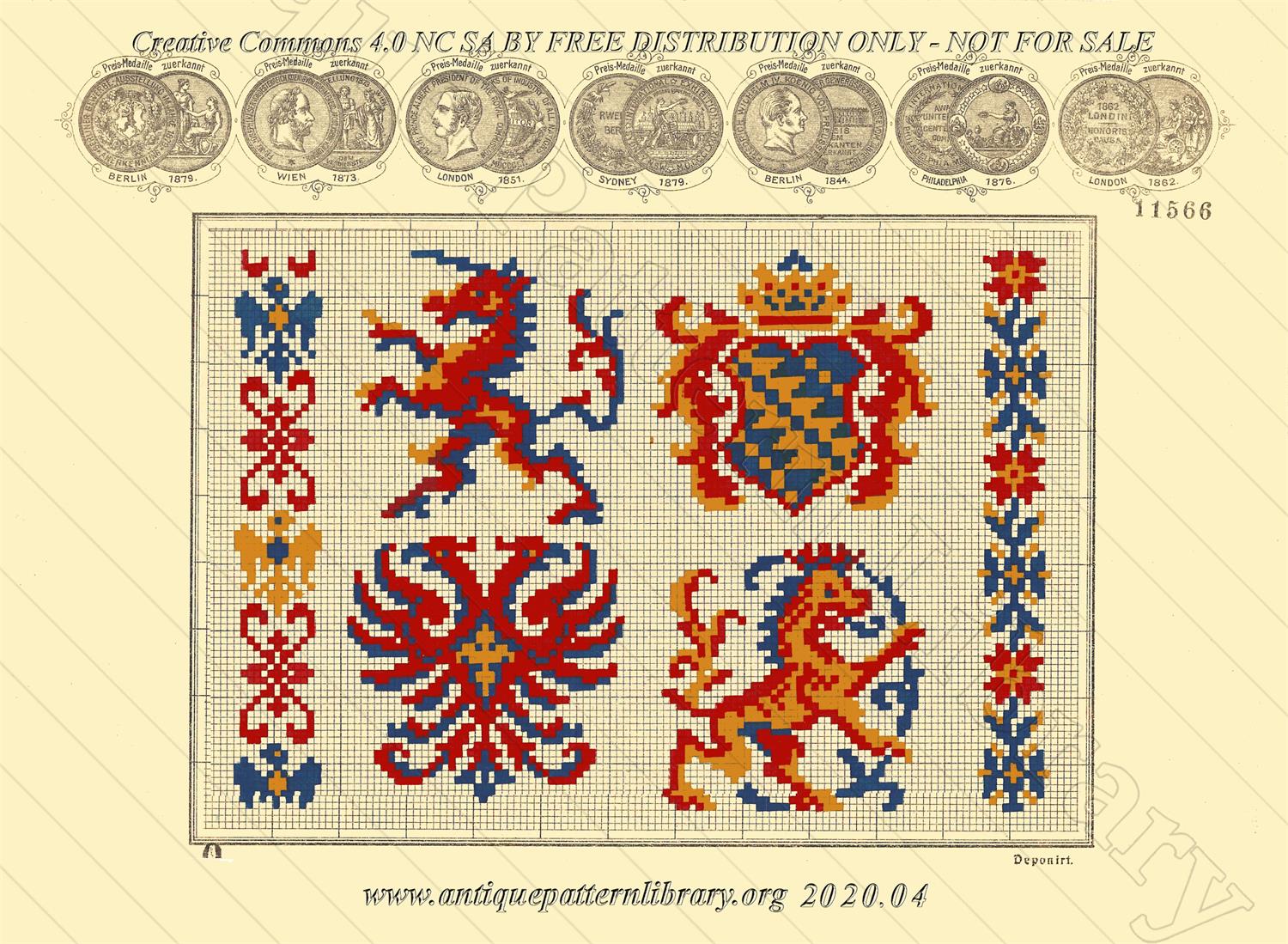 F-IS044 Heraldic motifs
