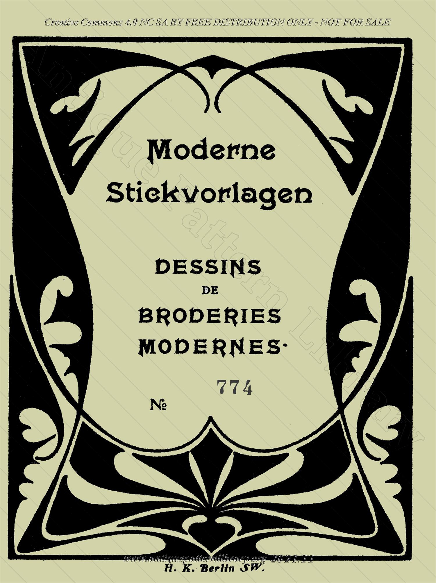 F-IS128 Moderne Stickvorlagen - No. 774