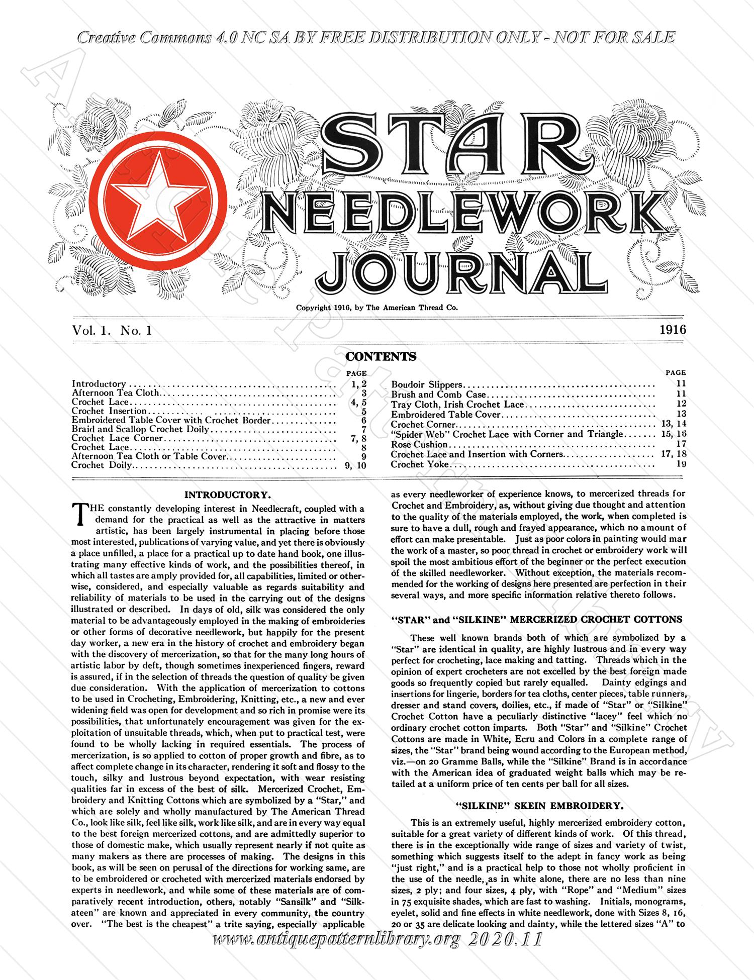 F-WM135 Star Needlework Journal