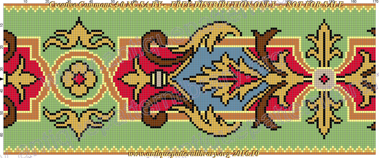 G-LL001 Chair seat needlepoint pattern 