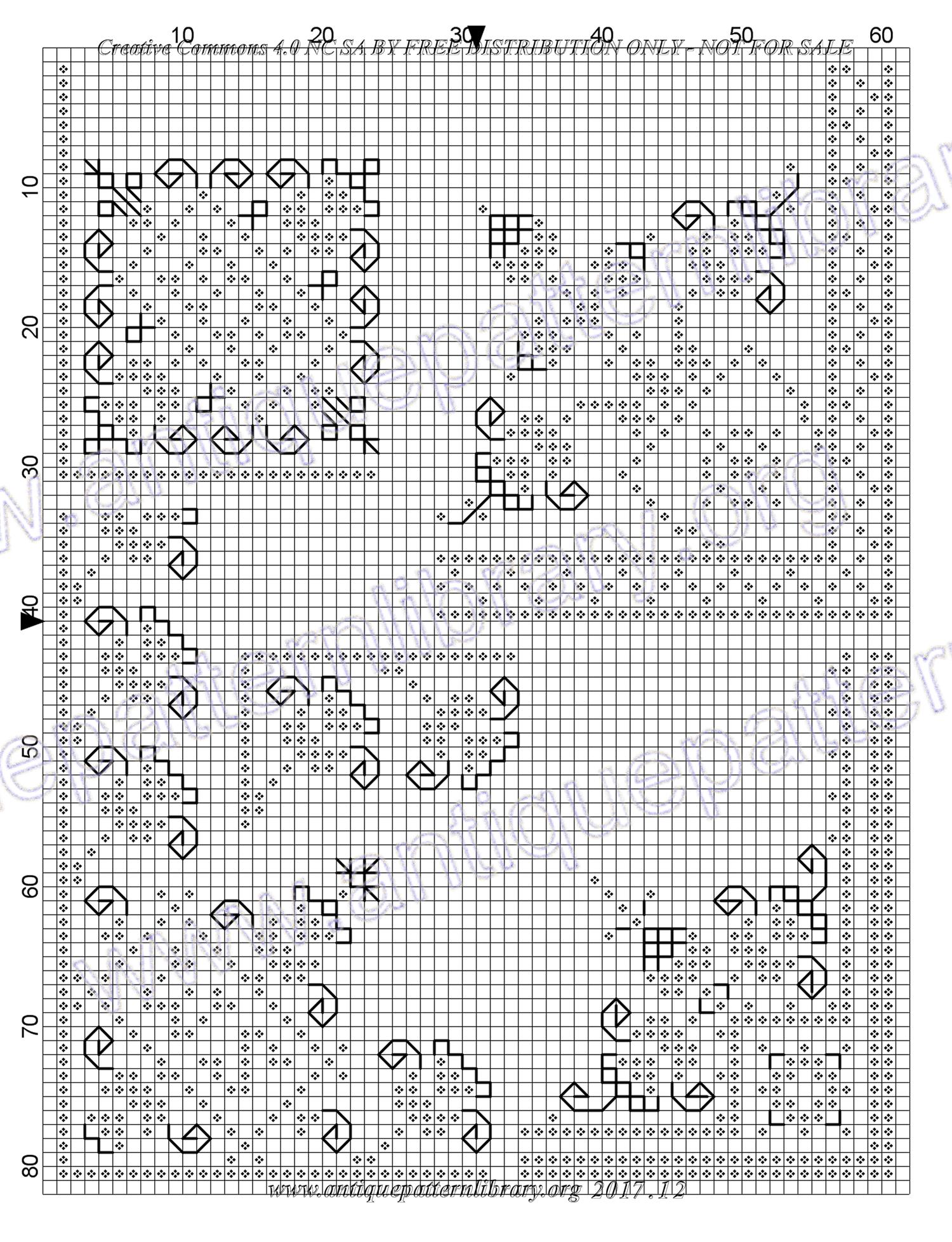 H-FR109 Stickmuster fur Schule und Haus