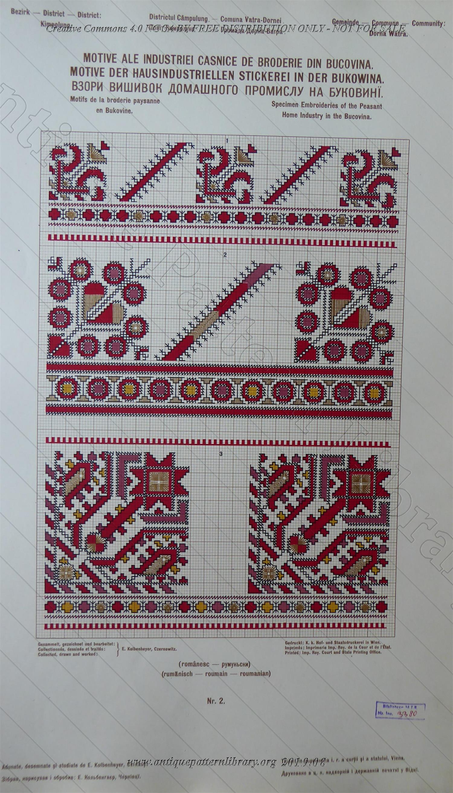 H-IB003 Specimen Embroideries of the Peasant Home Industrie in the Bukovina