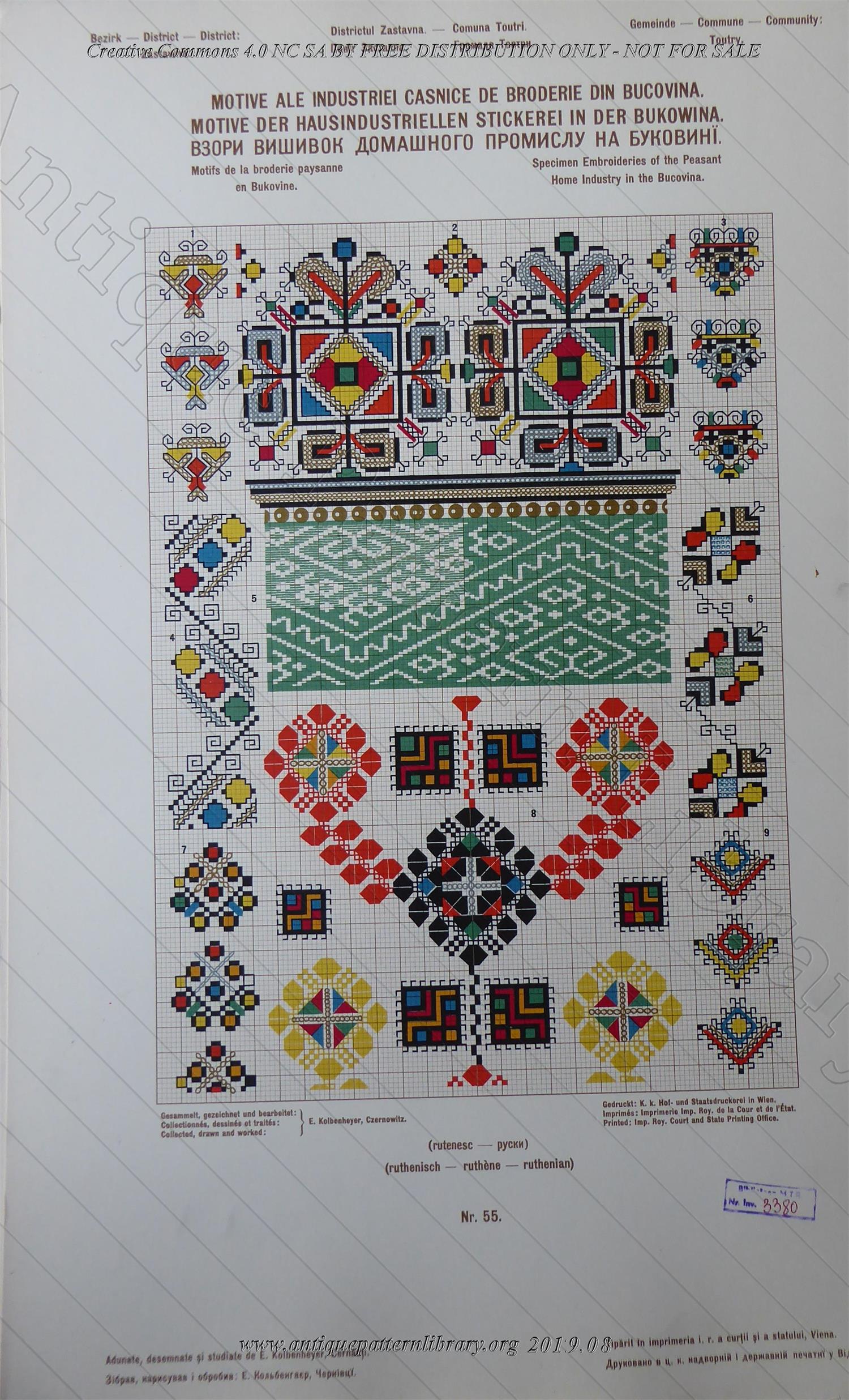 H-IB003 Specimen Embroideries of the Peasant Home Industrie in the Bukovina