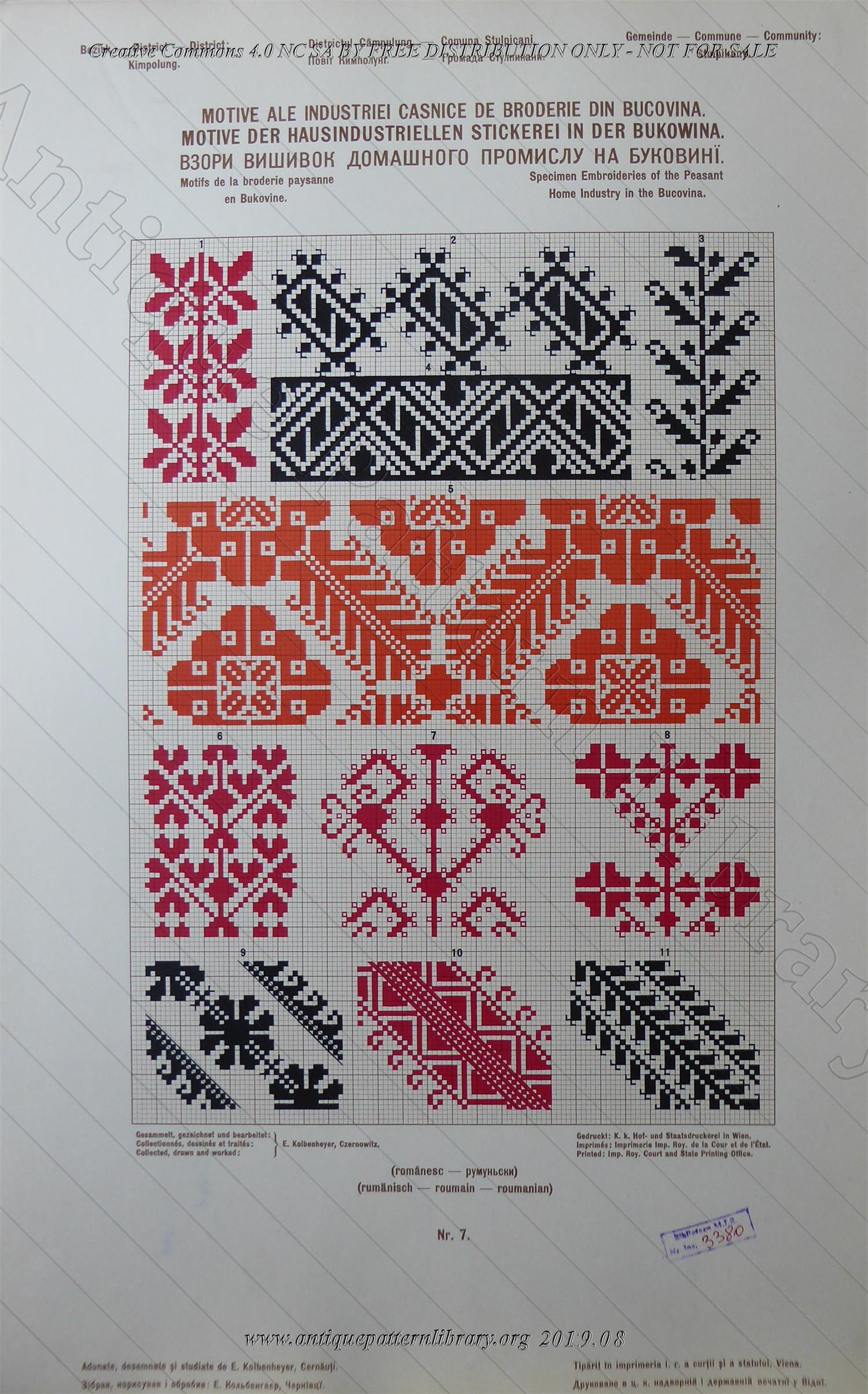 H-IB003 Specimen Embroideries of the Peasant Home Industrie in the Bukovina