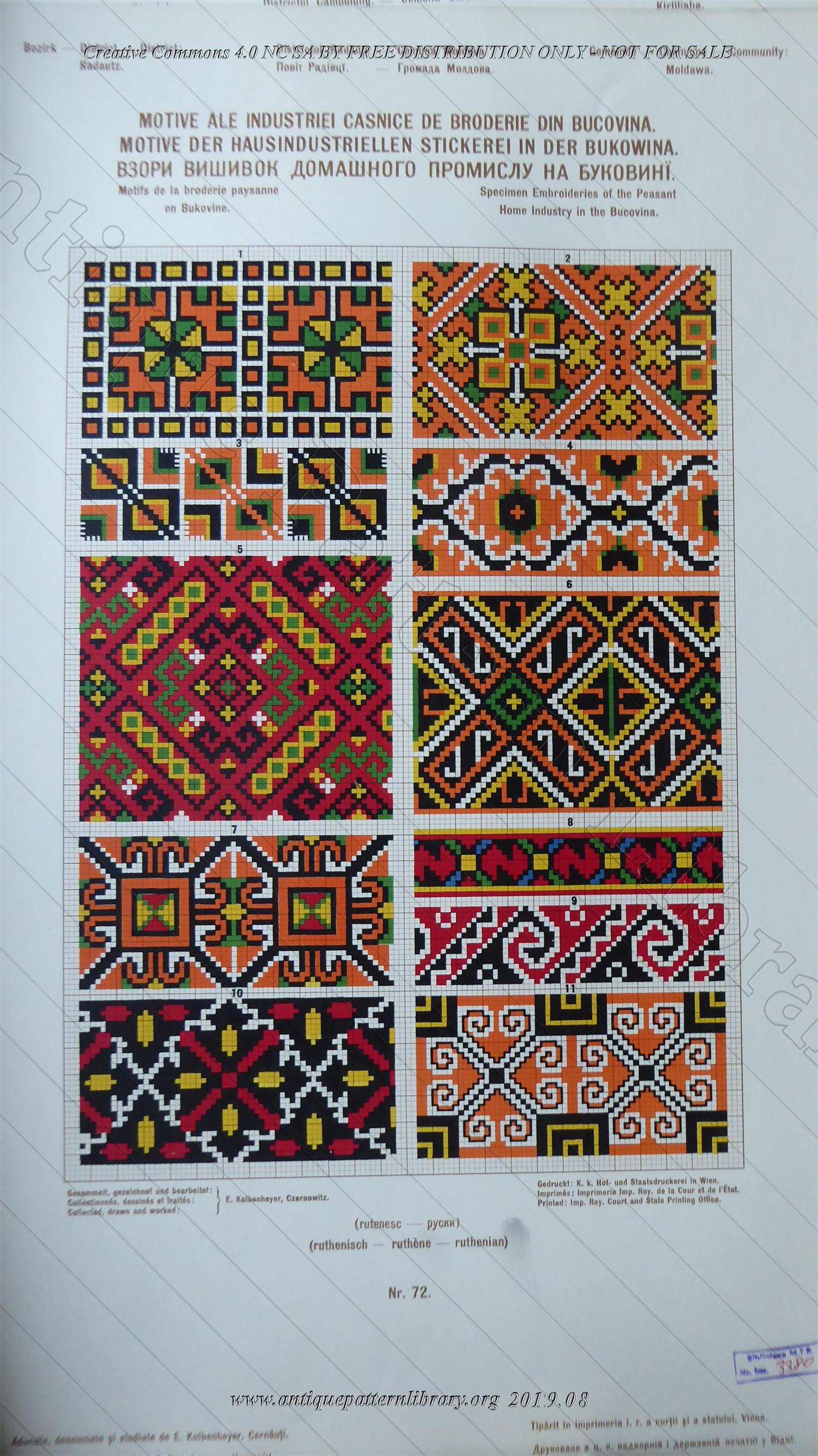 H-IB003 Specimen Embroideries of the Peasant Home Industrie in the Bukovina