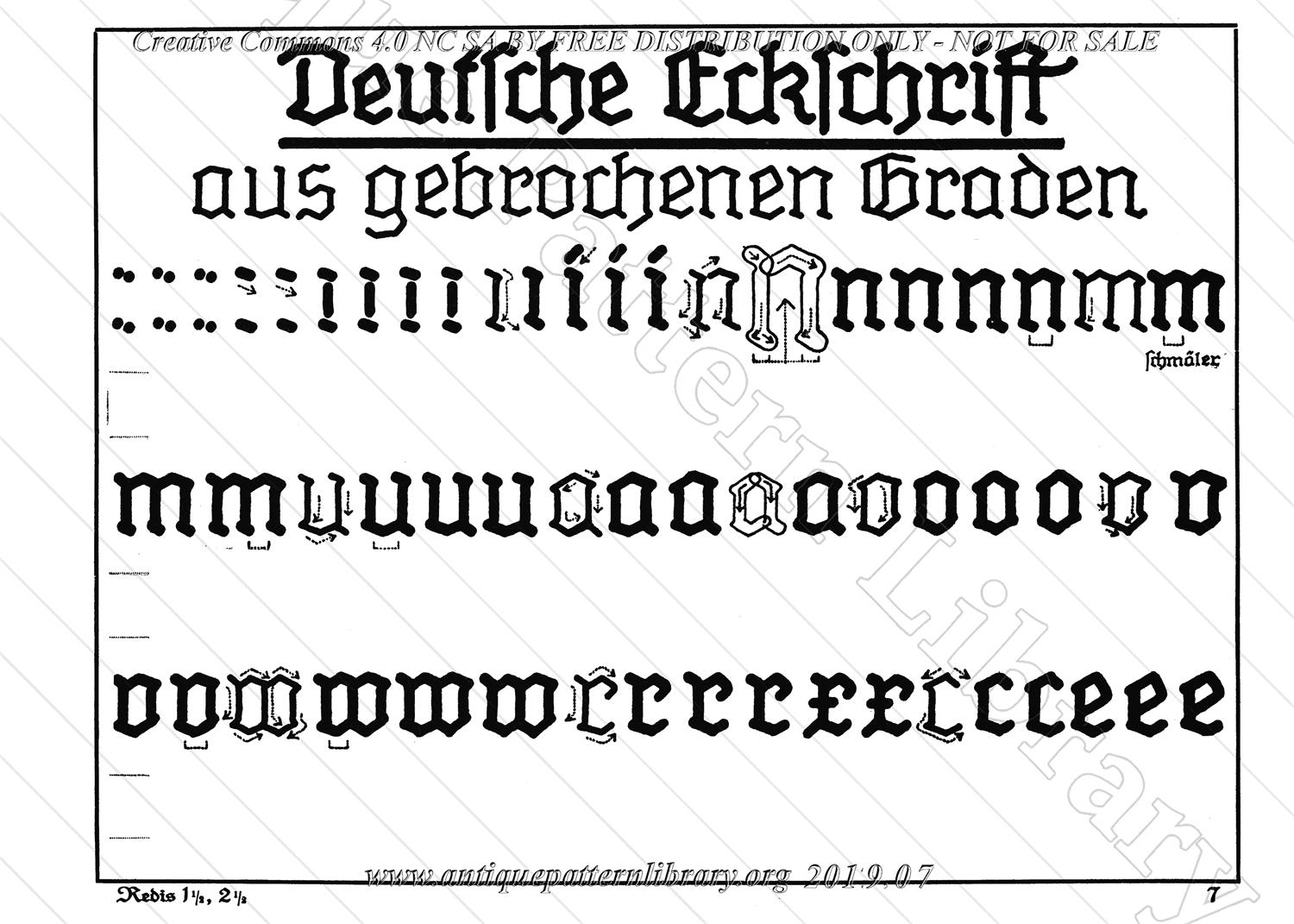 H-RD006 Deutsche Kopfschrift