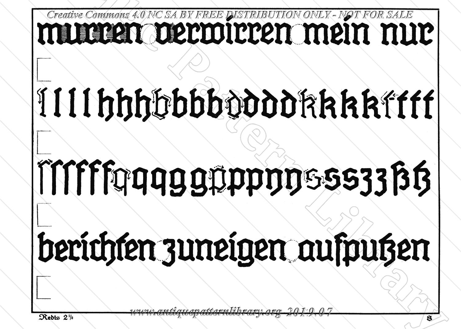 H-RD006 Deutsche Kopfschrift