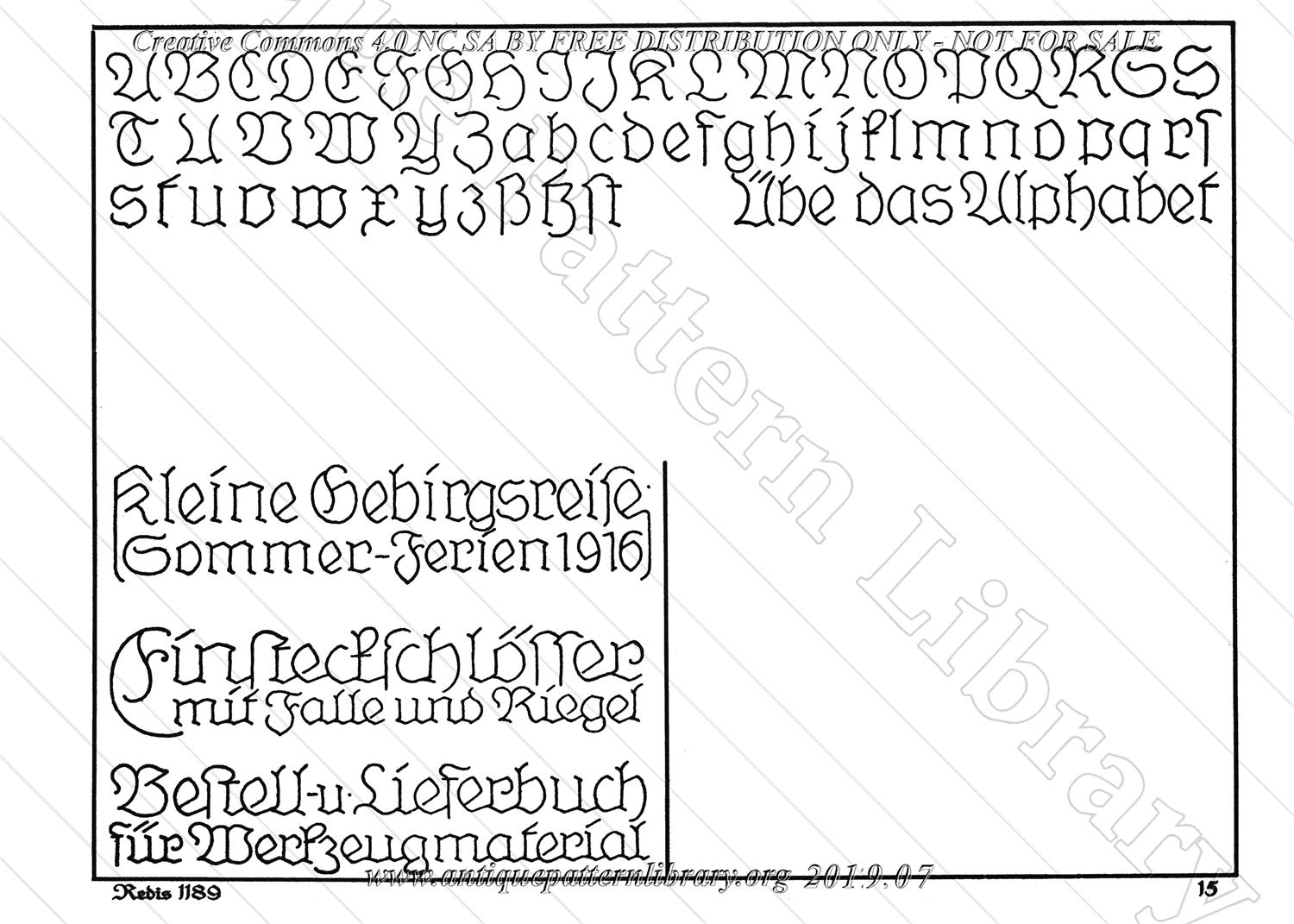 H-RD006 Deutsche Kopfschrift