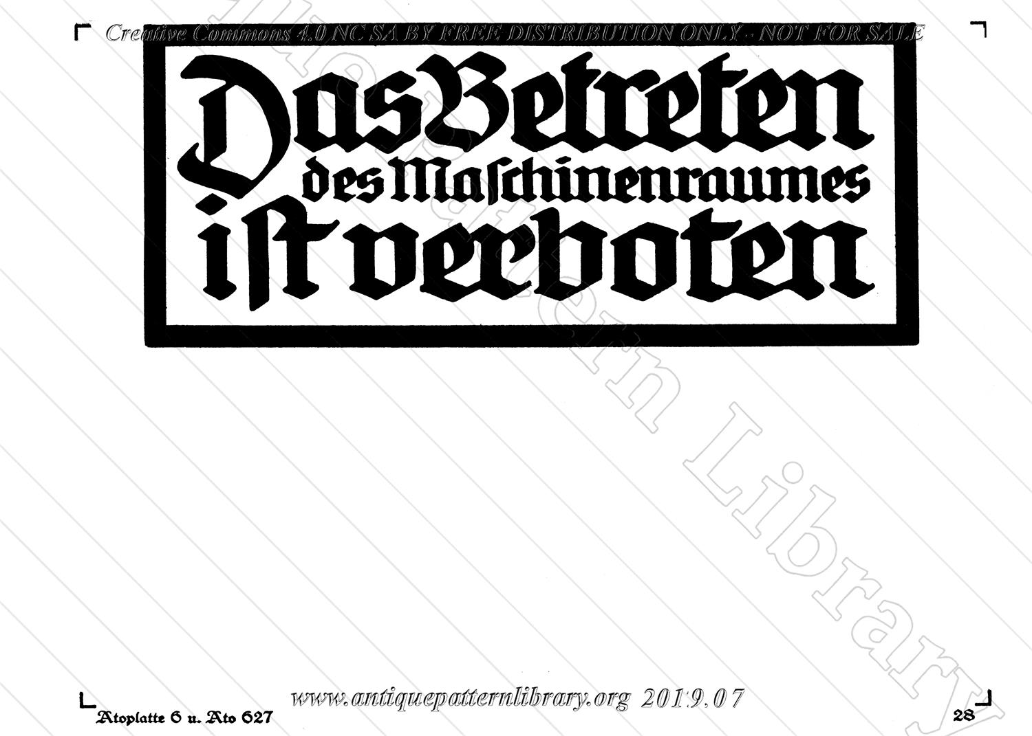 H-RD006 Deutsche Kopfschrift