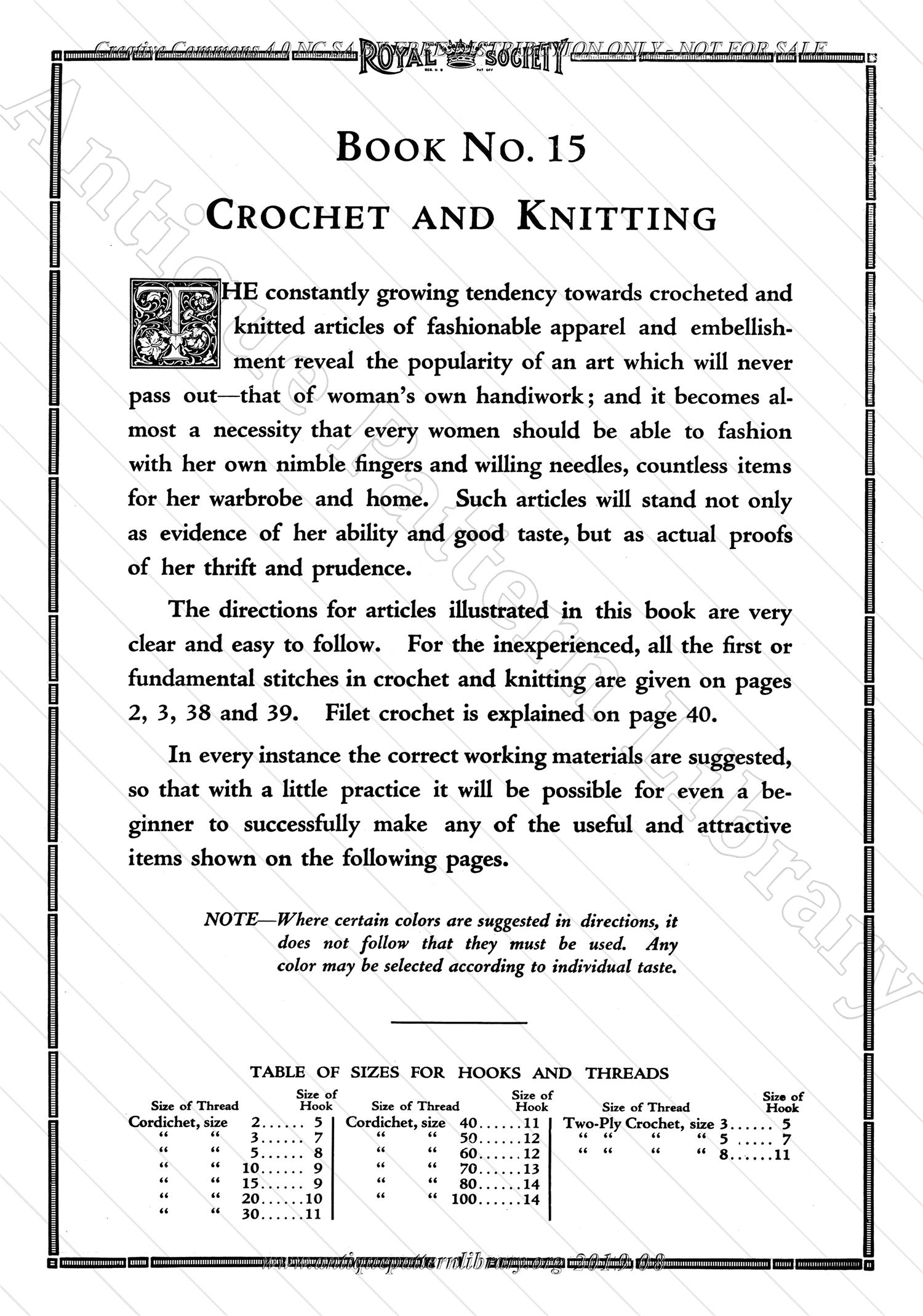 I-BP001 Crochet & Knitting