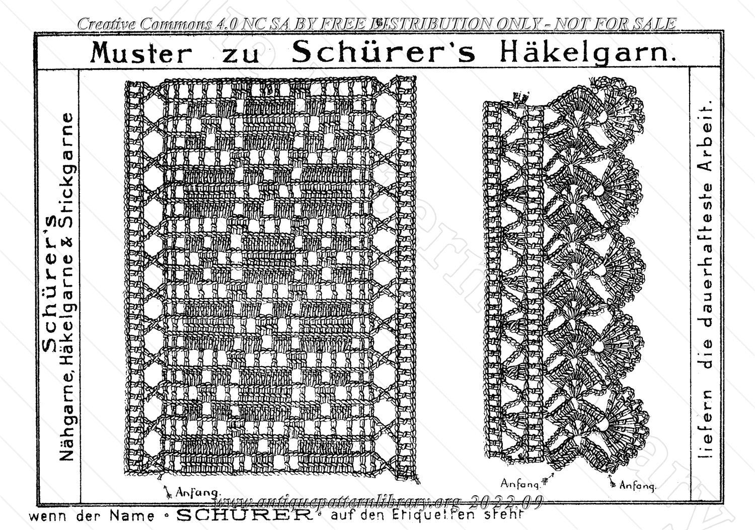 I-CL004 Schrer's Hkel-u. Stickmuster