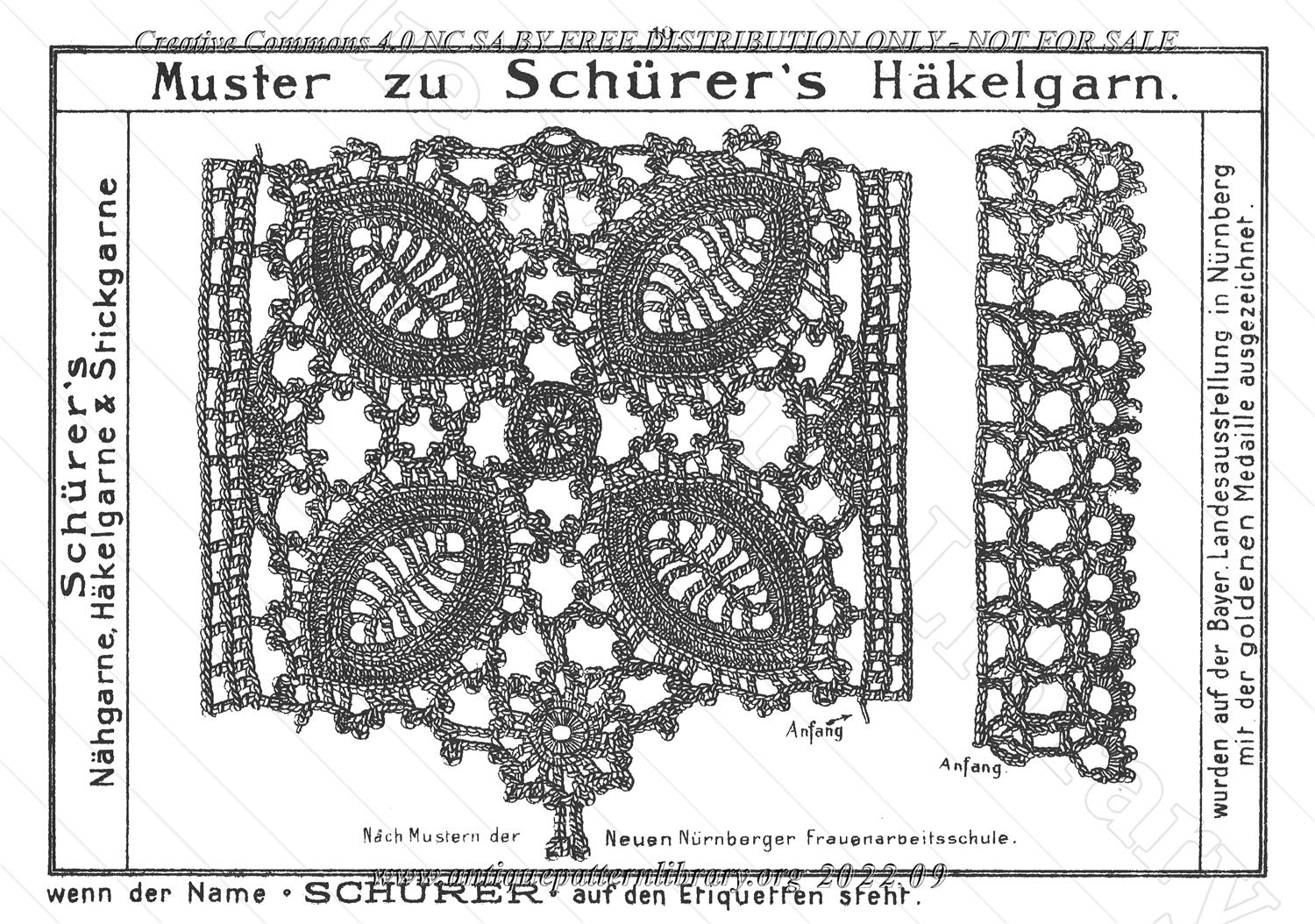 I-CL004 Schrer's Hkel-u. Stickmuster