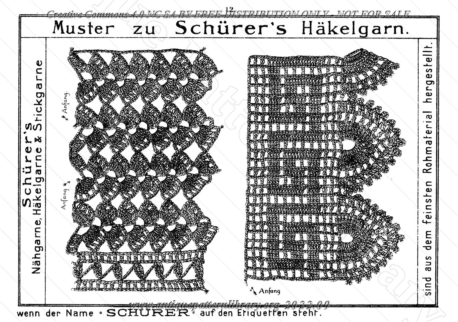 I-CL004 Schrer's Hkel-u. Stickmuster