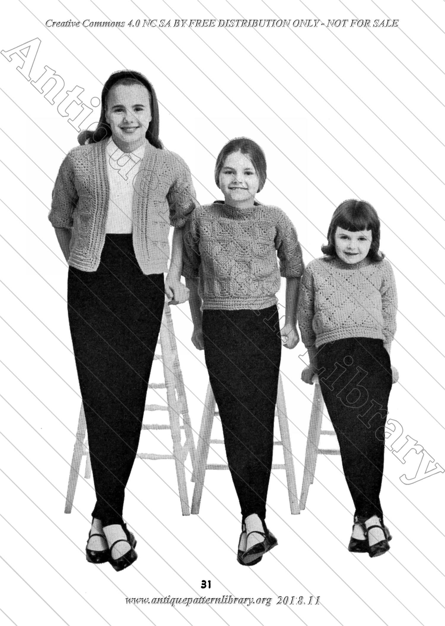 I-KR003 Skirts Suits Stoles Crocheted & Knitted Sizes 10 To 20