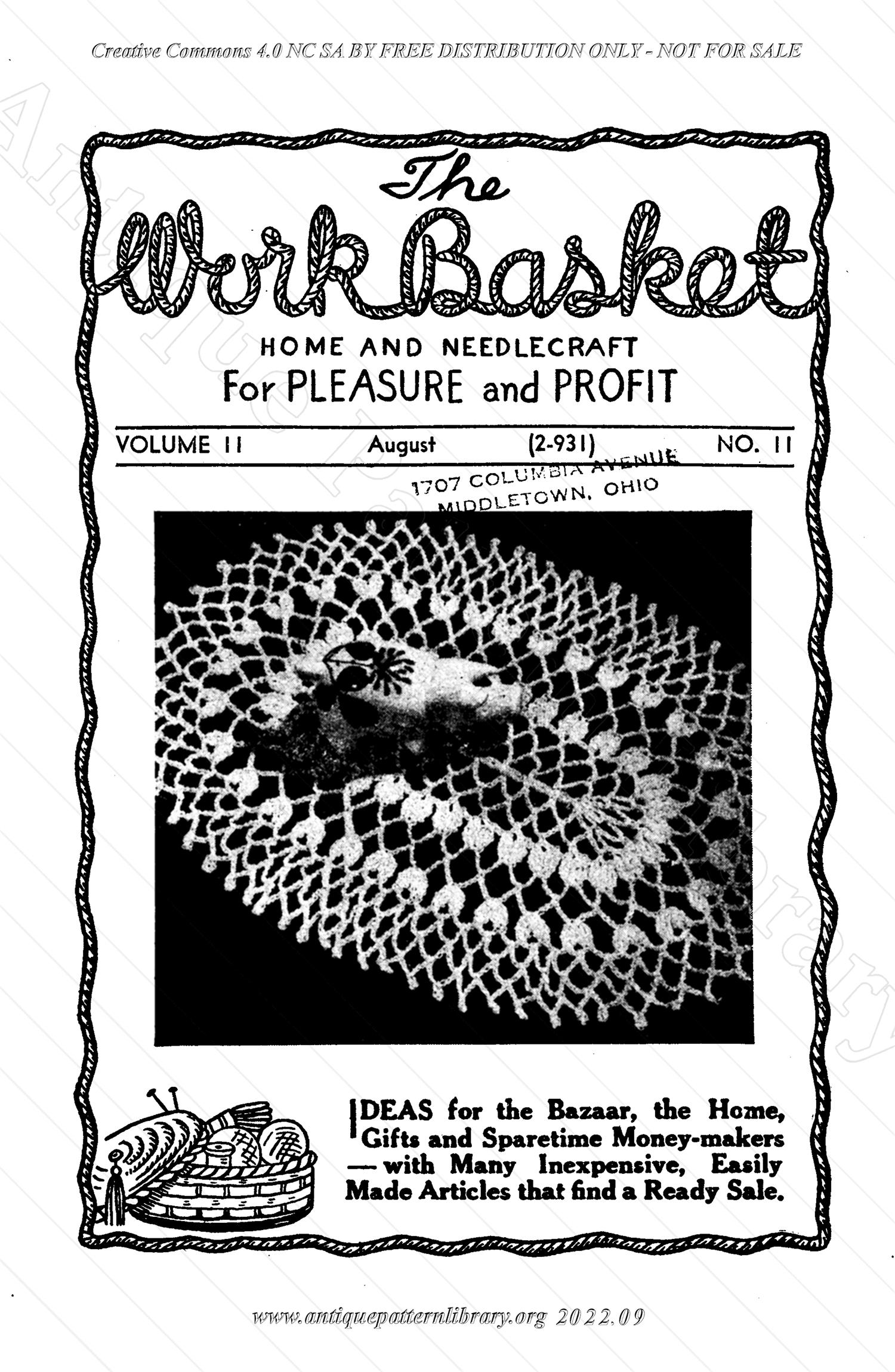 I-WB11B The Workbasket Vol. 11 No. 11 - August 1946