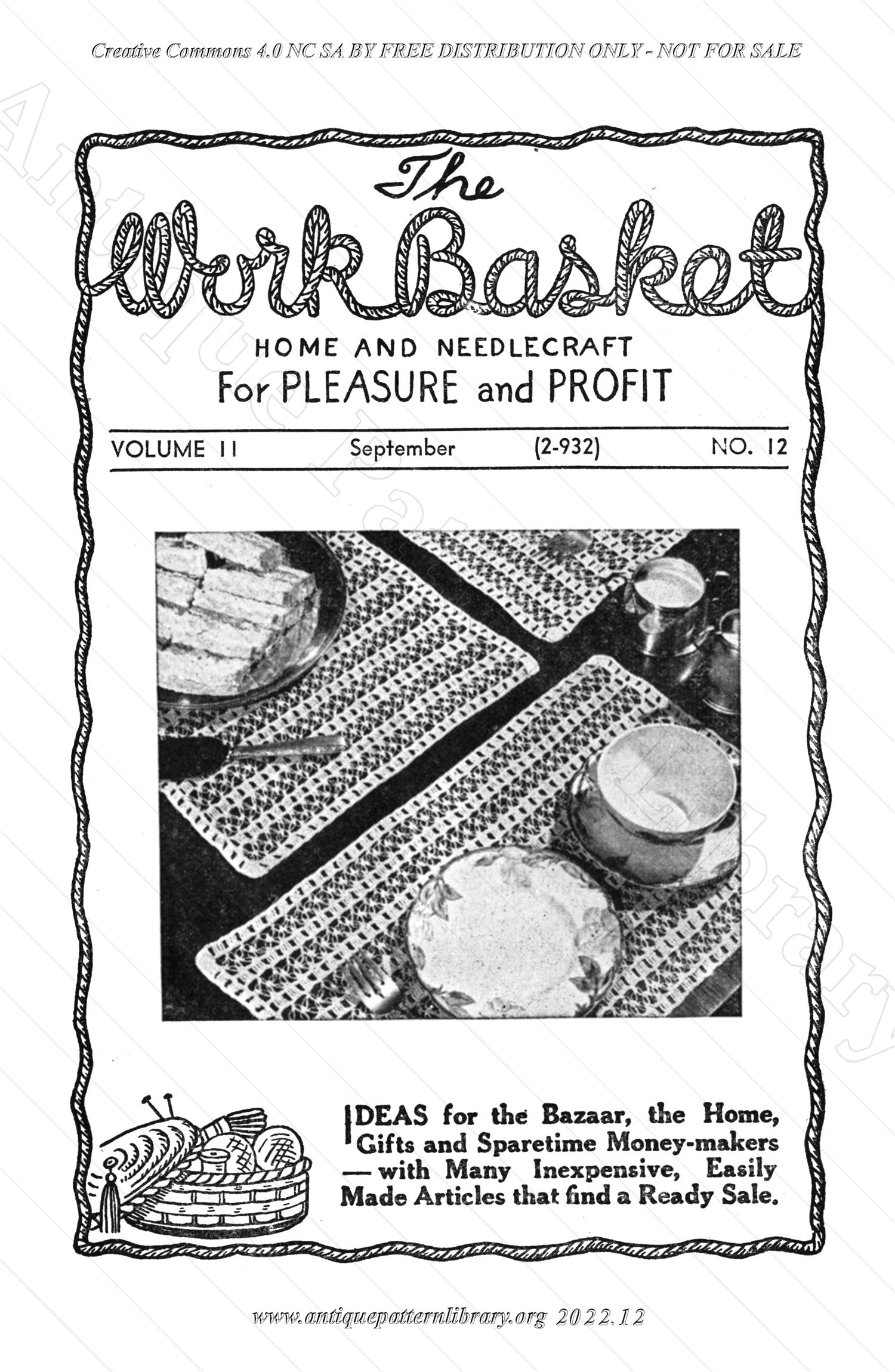 I-WB11C The Workbasket Vol. 11 No. 12- September 1946